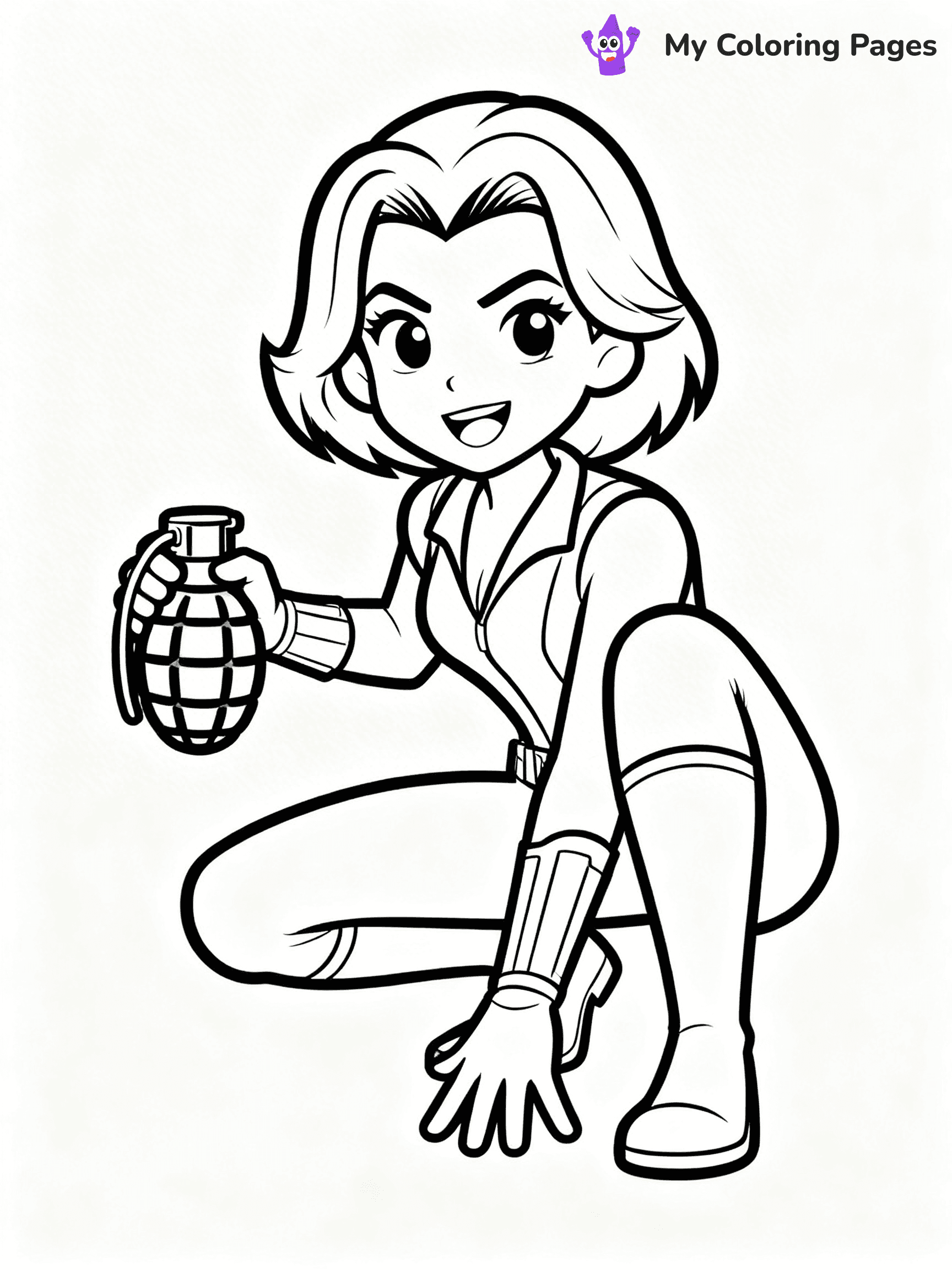 Black Widow Coloring Pages - 22