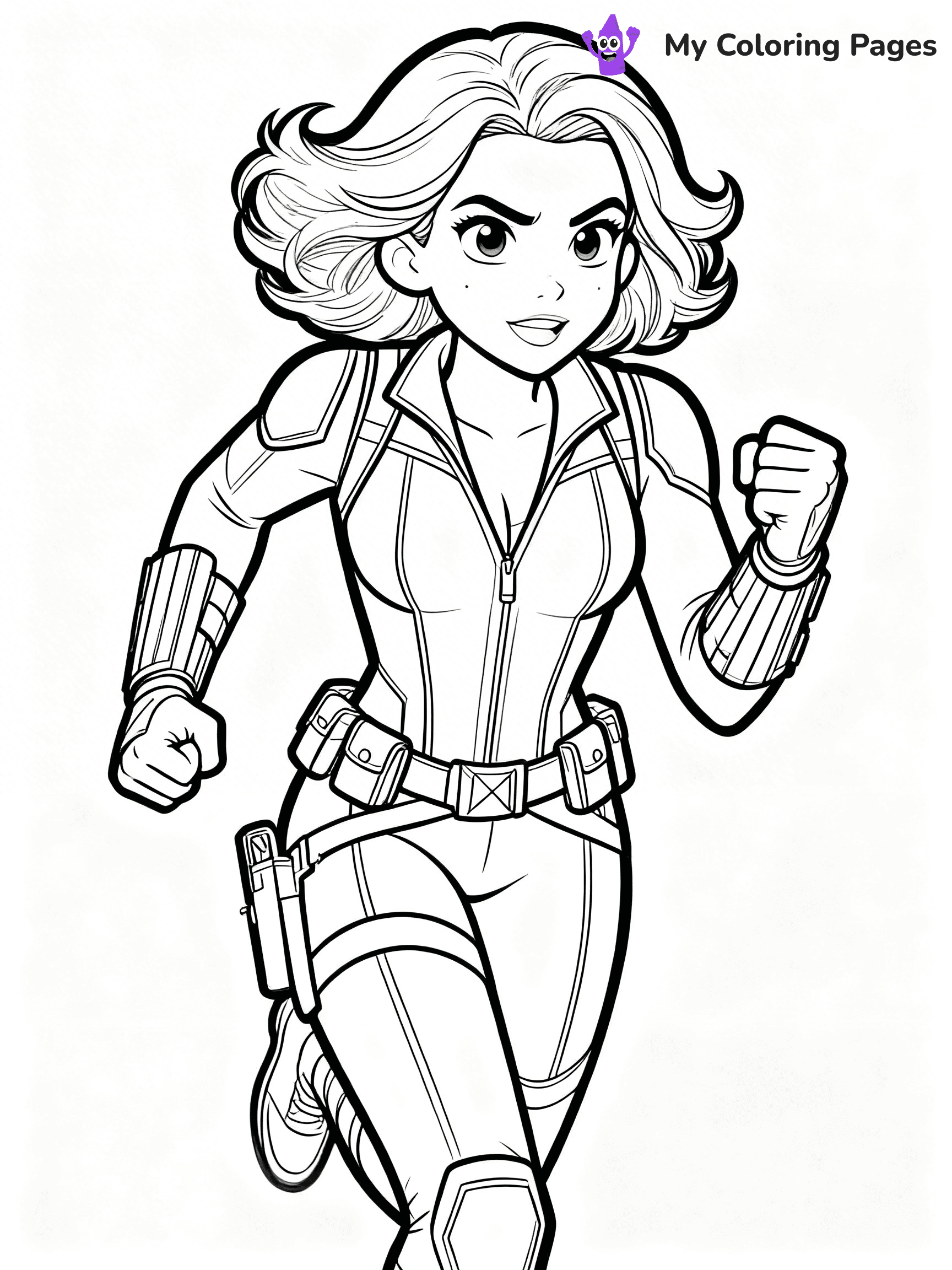 Black Widow Coloring Pages - 16