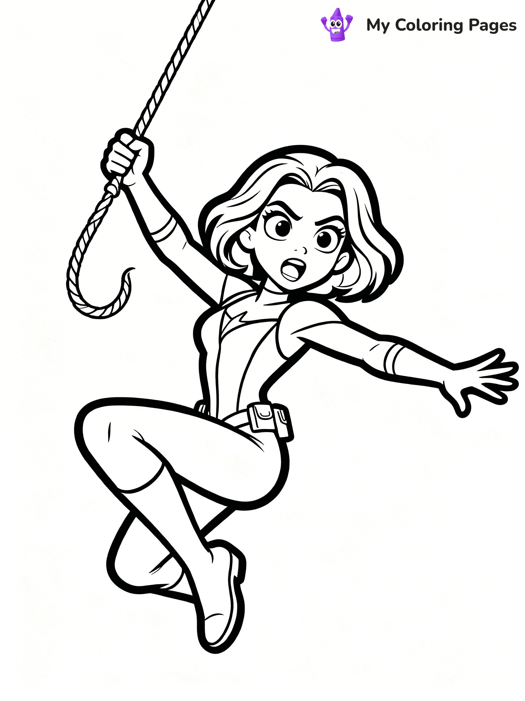 Black Widow Coloring Pages - 15