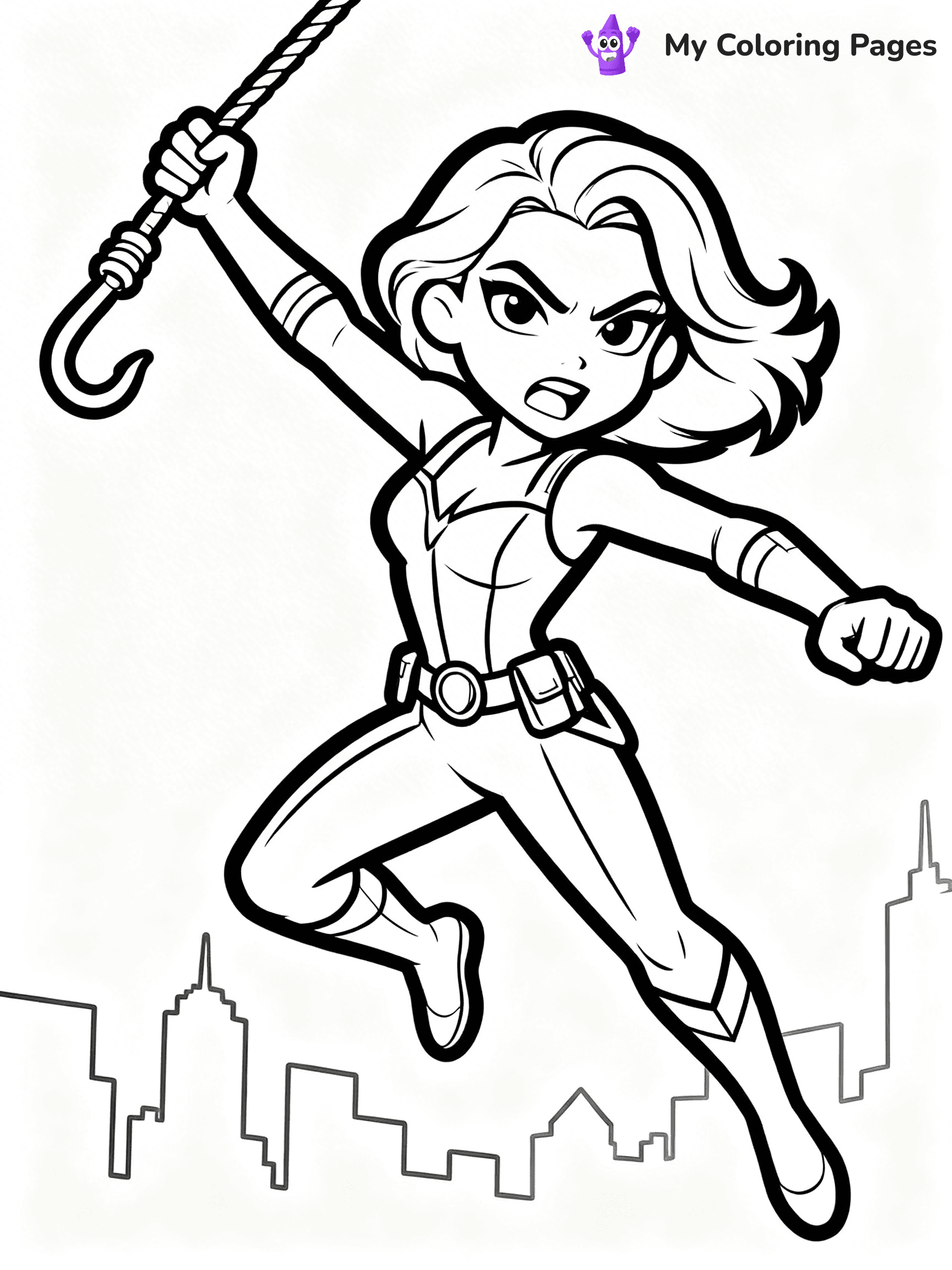 Black Widow Coloring Pages - 13