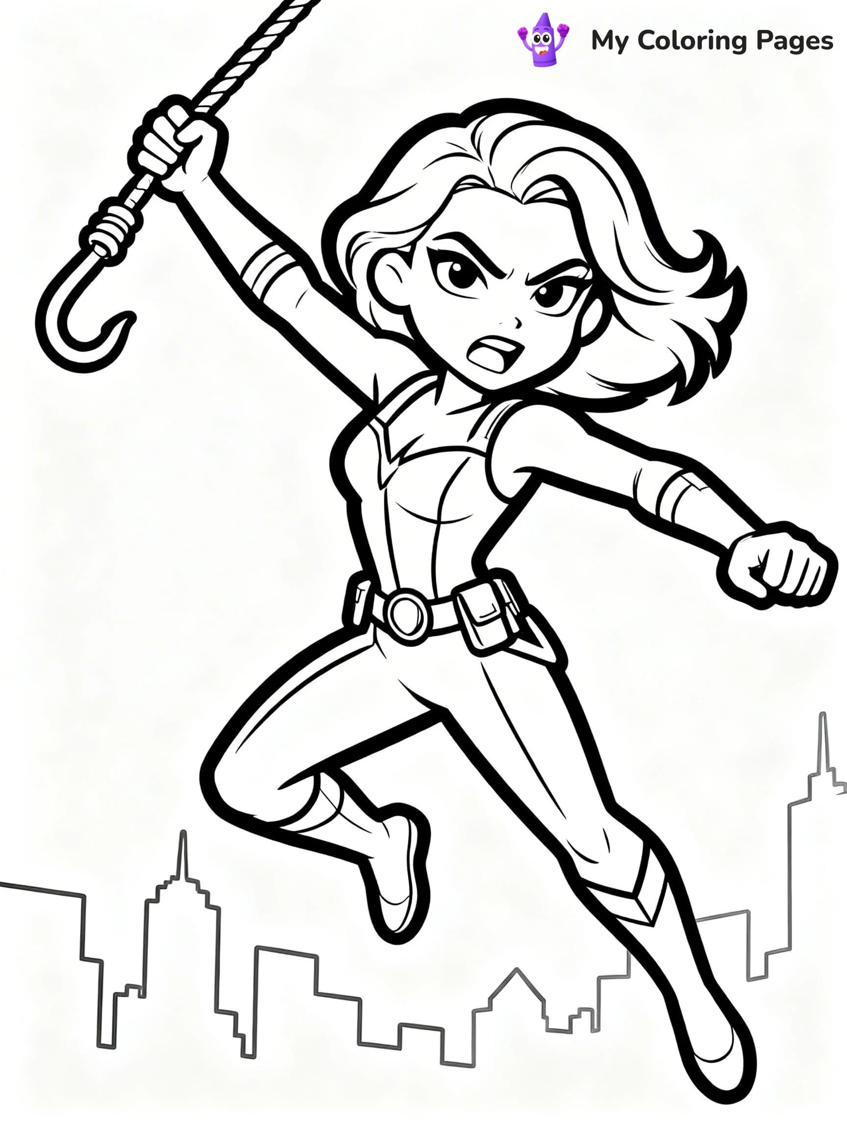 Black Widow Coloring Pages - 17