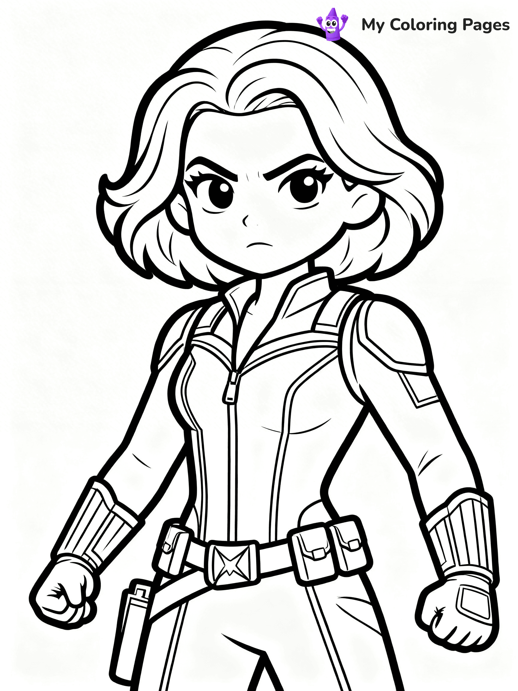 Black Widow Coloring Pages - 12