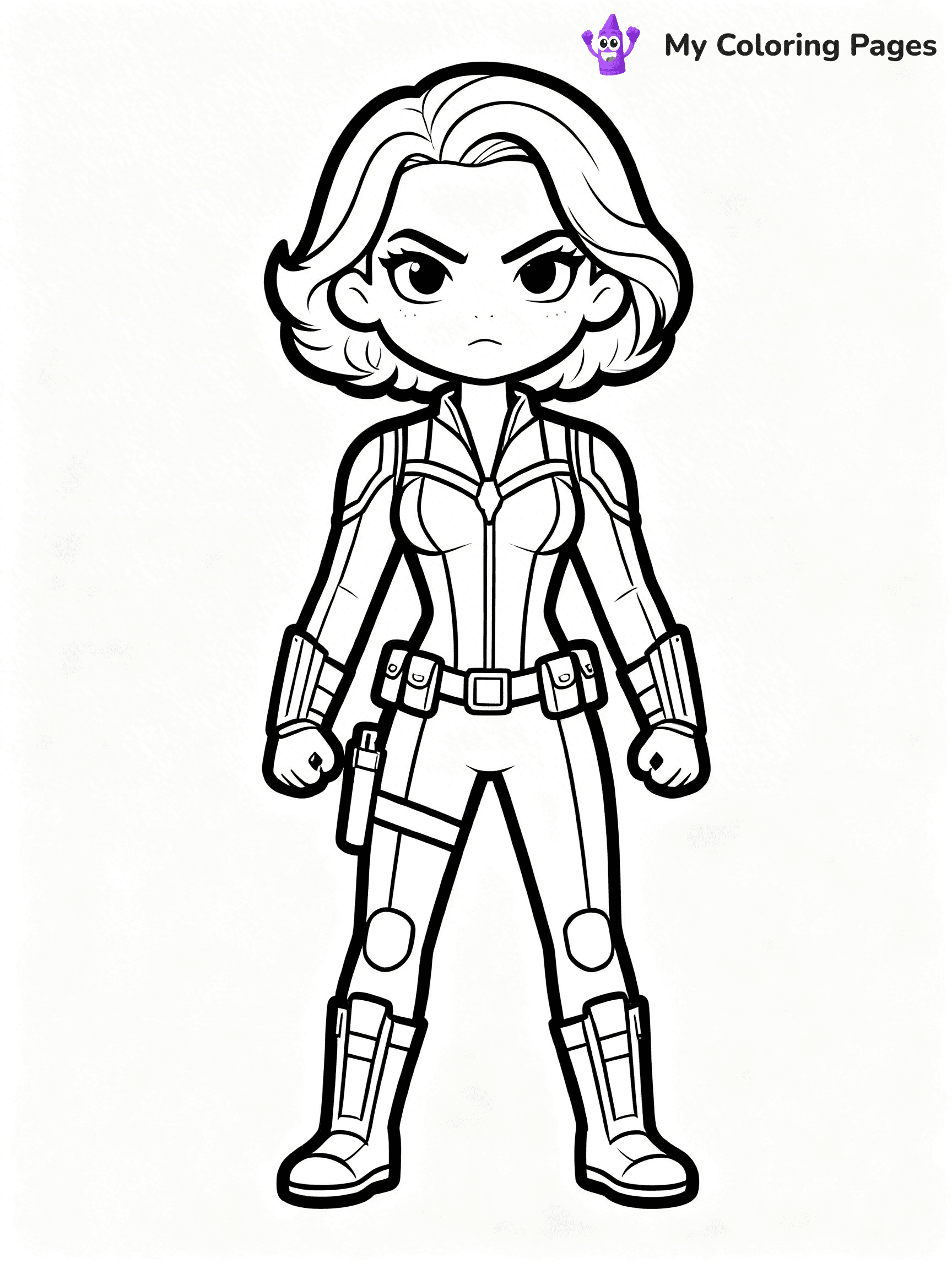 Black Widow Coloring Pages - 10