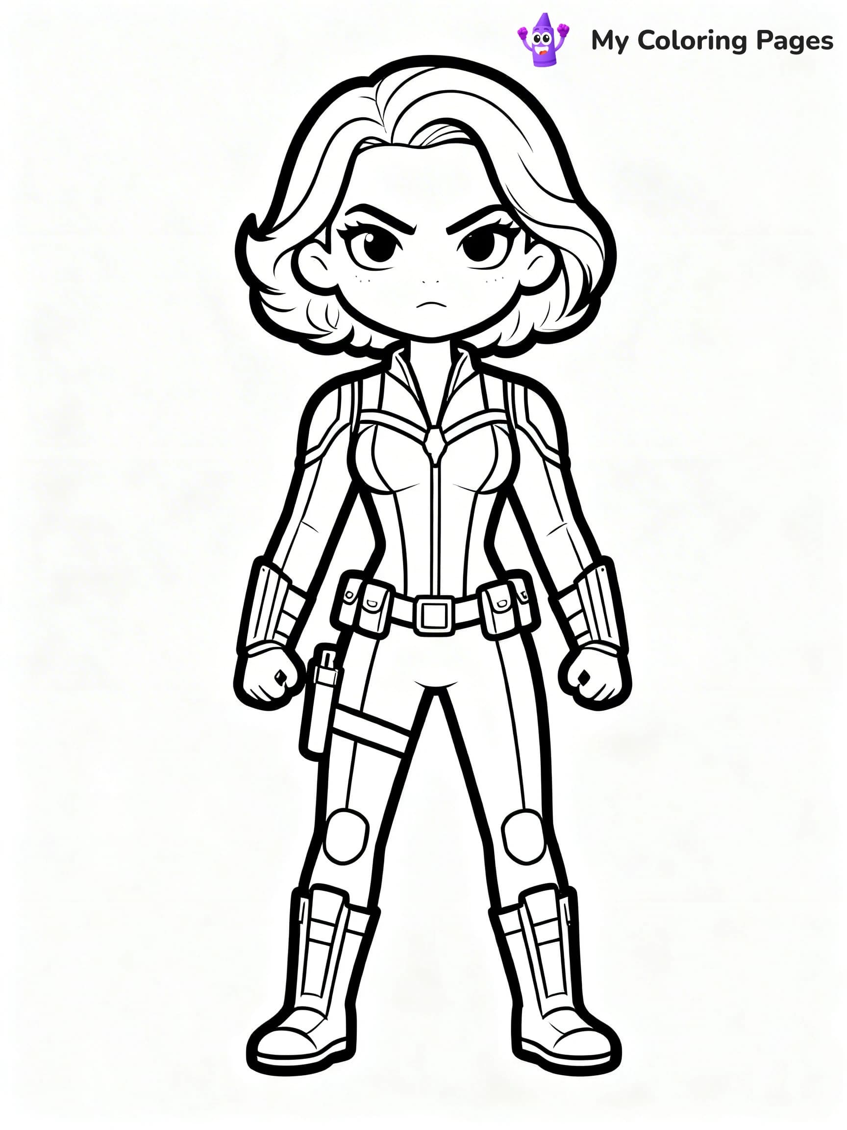 Black Widow Coloring Pages - 14