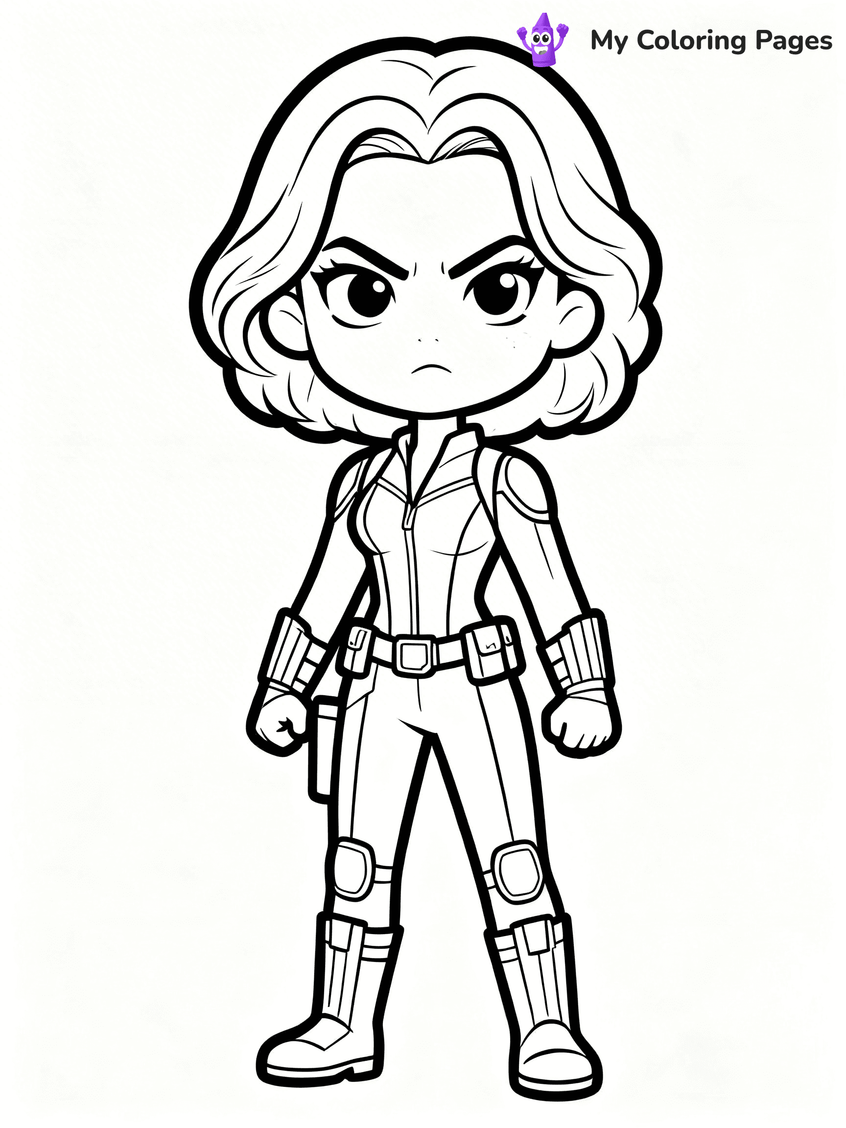 Black Widow Coloring Pages - 9