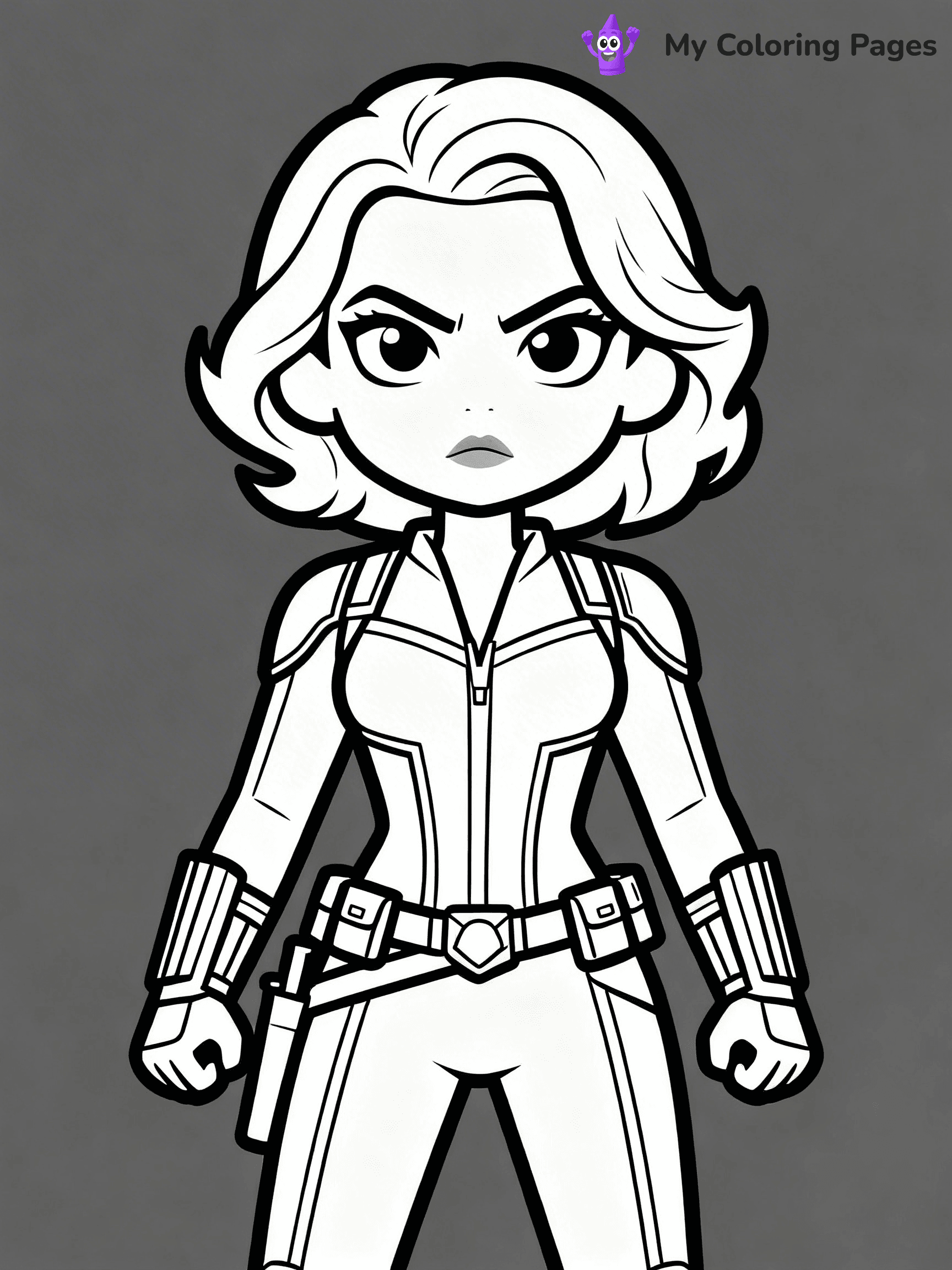 Black Widow Coloring Pages - 8