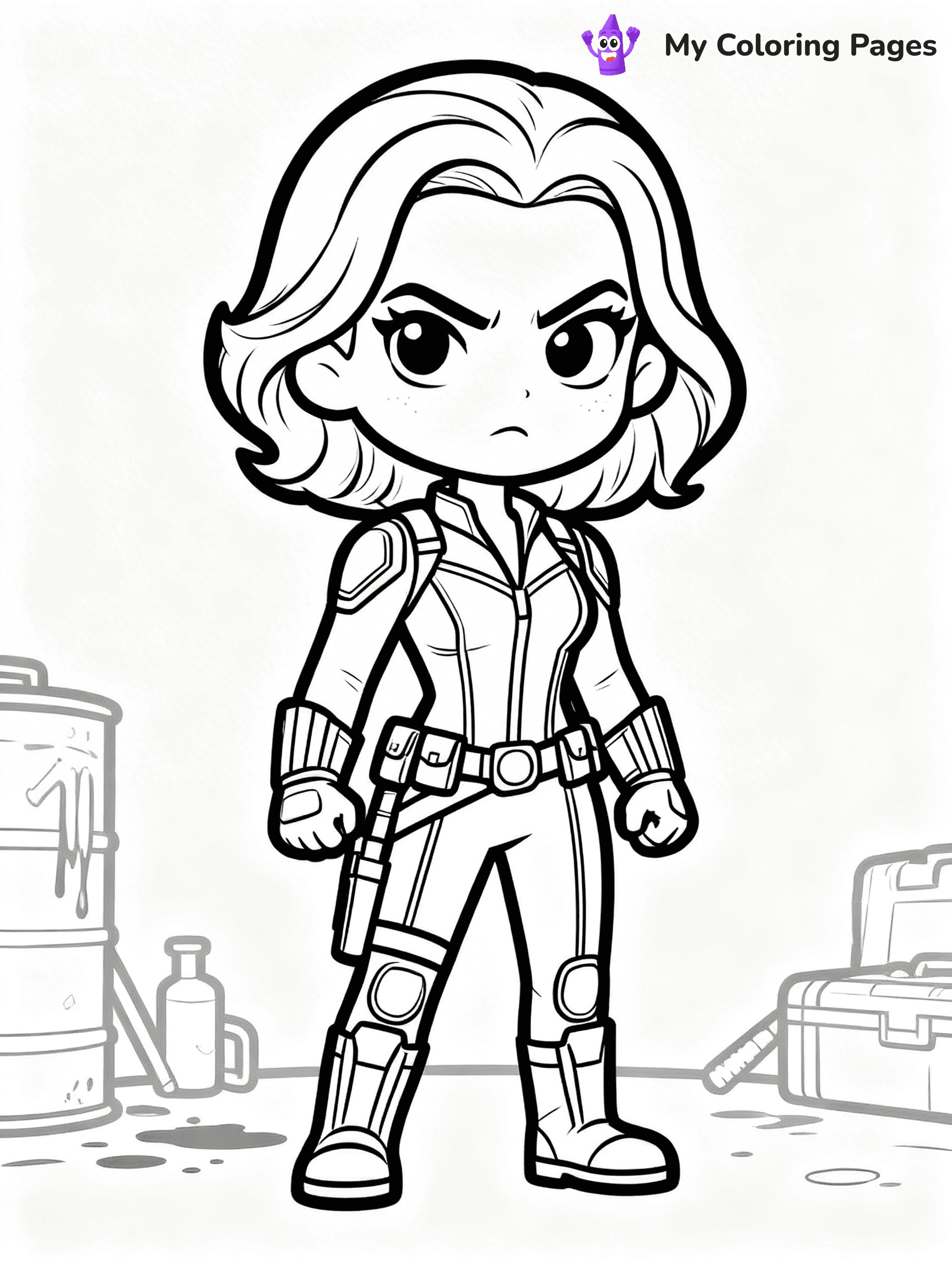 Black Widow Coloring Pages - 7