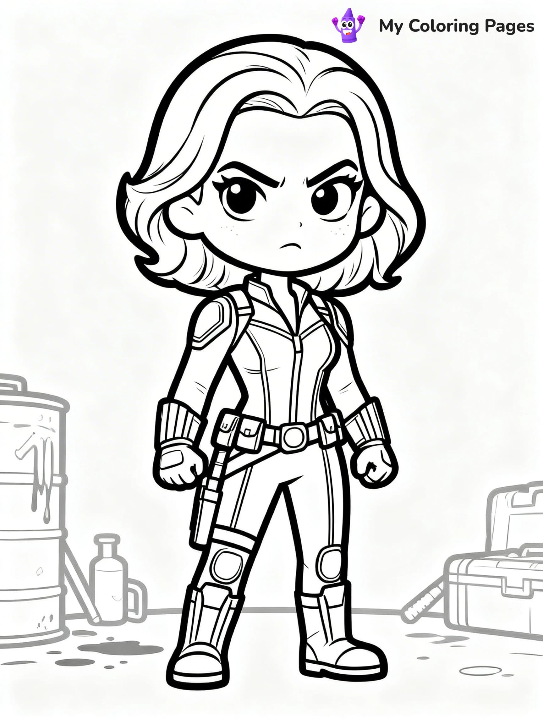 Black Widow Coloring Pages - 11