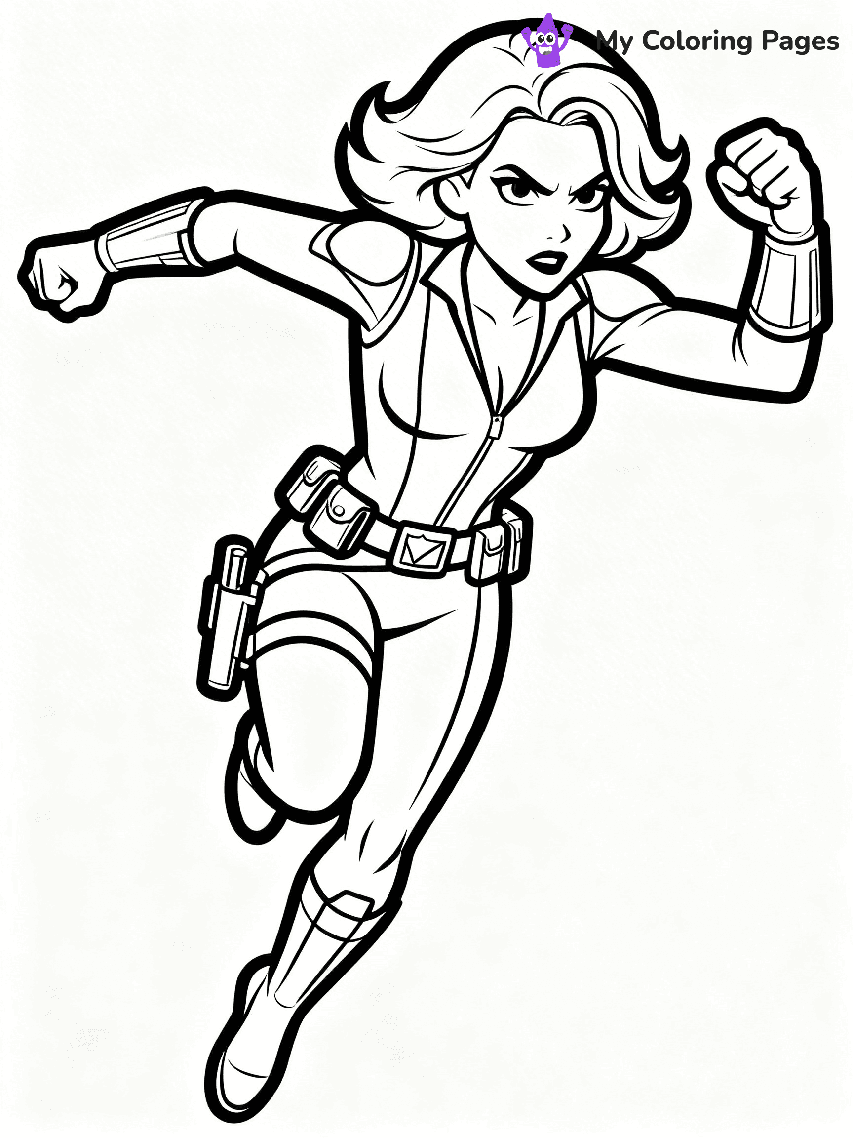 Black Widow Coloring Pages - 6