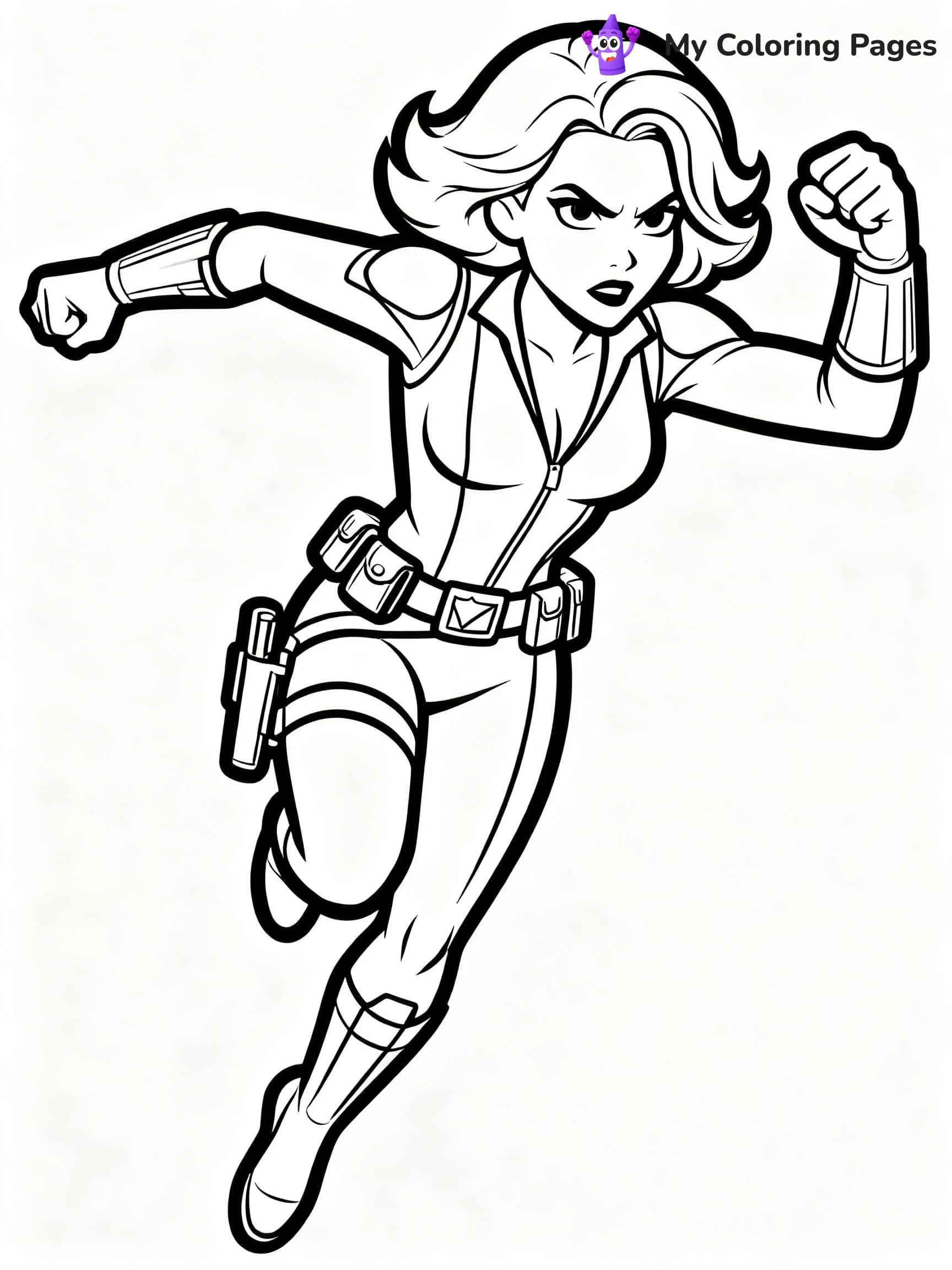 Black Widow Coloring Pages - 10