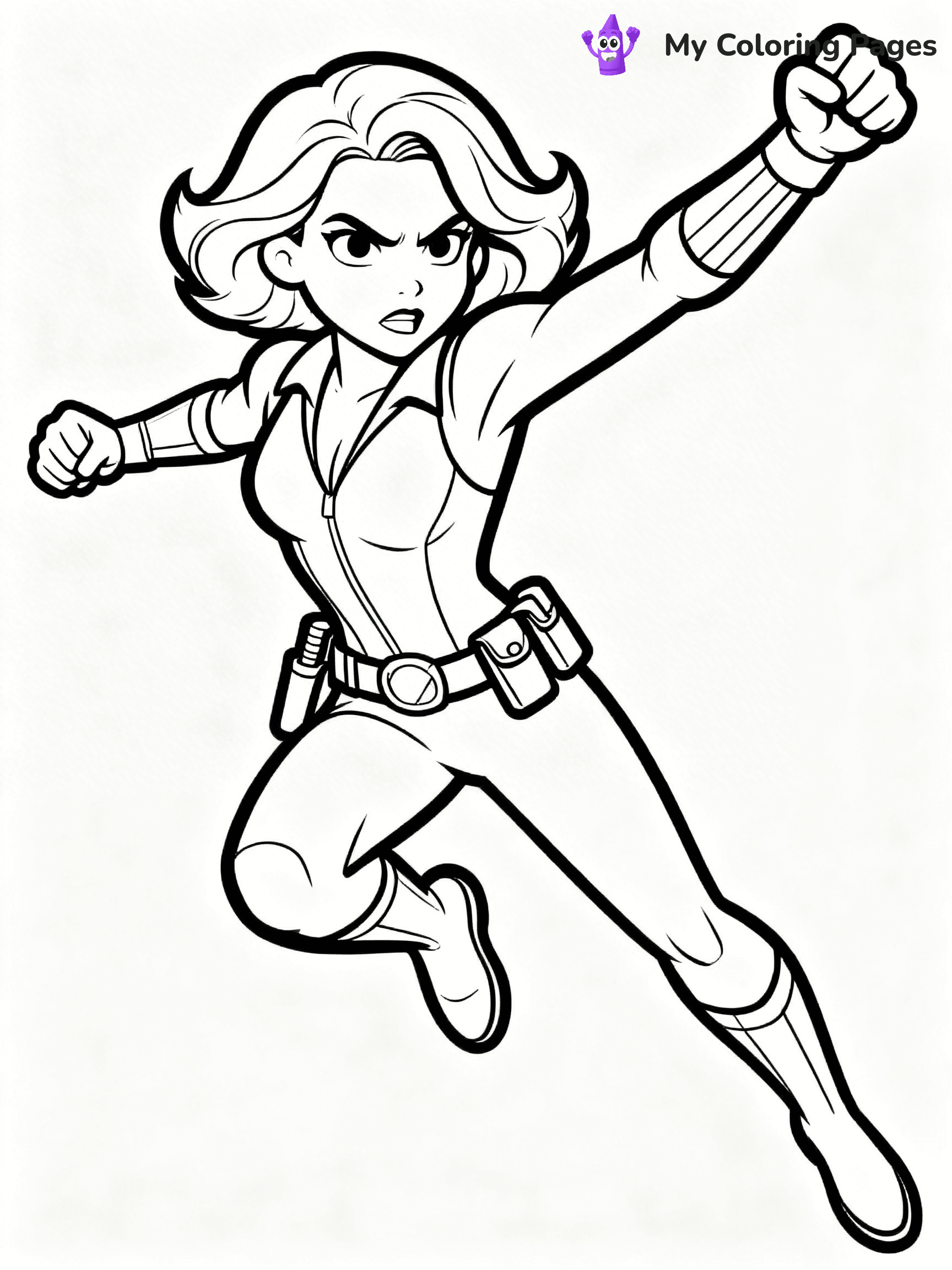Black Widow Coloring Pages - 5