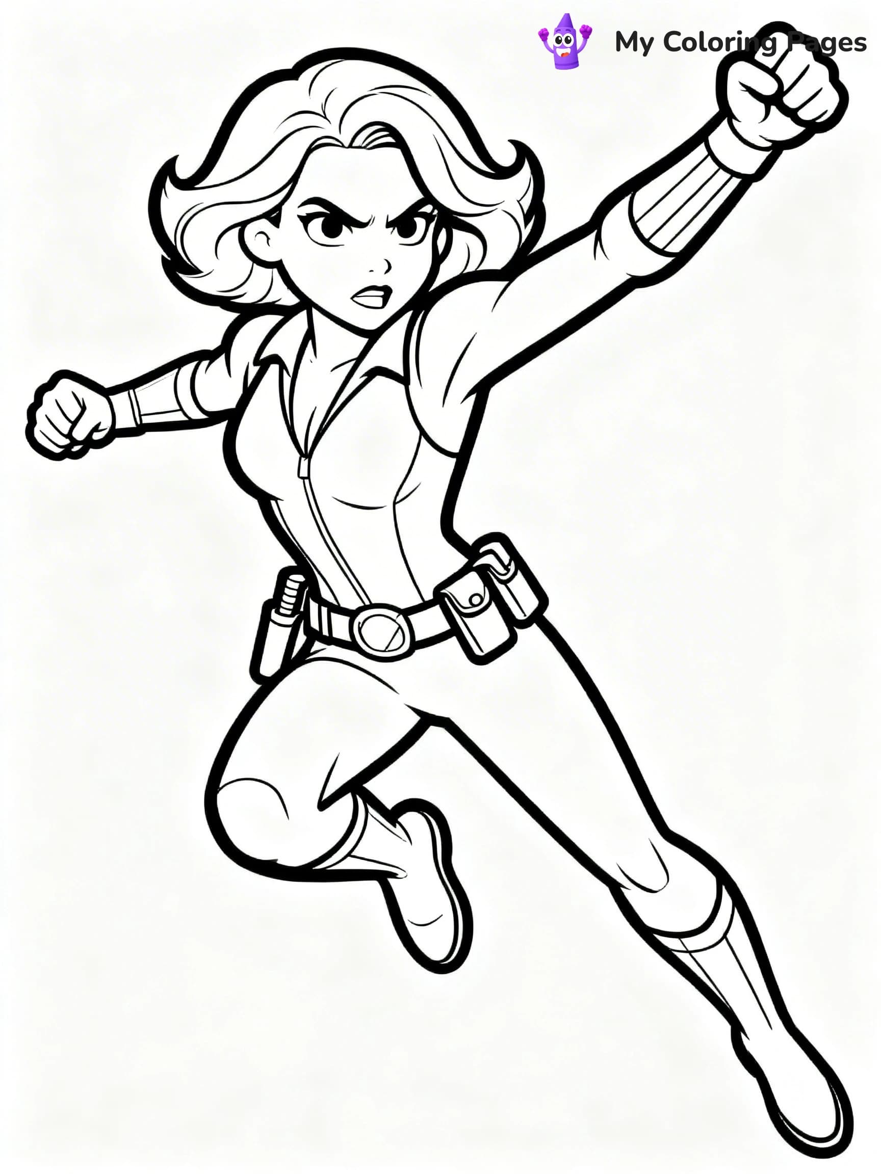 Black Widow Coloring Pages - 9