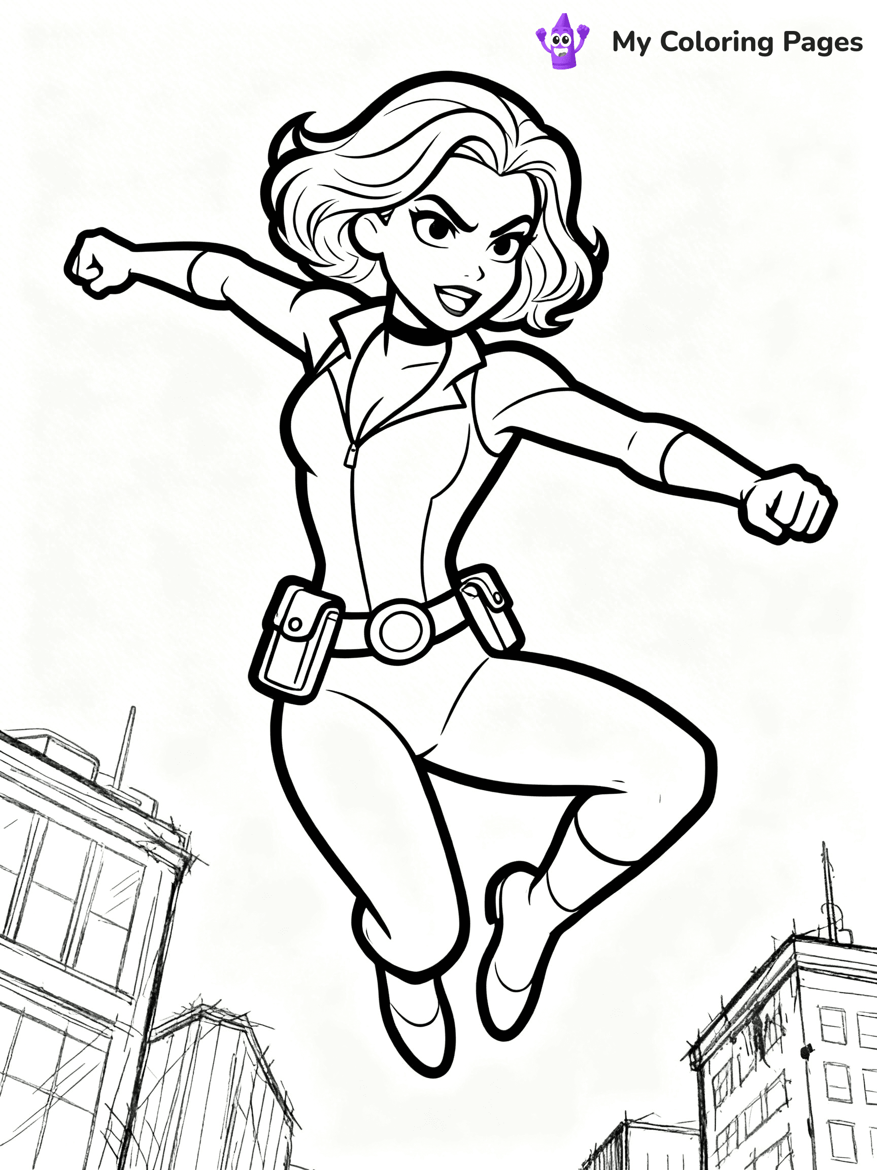 Black Widow Coloring Pages - 4