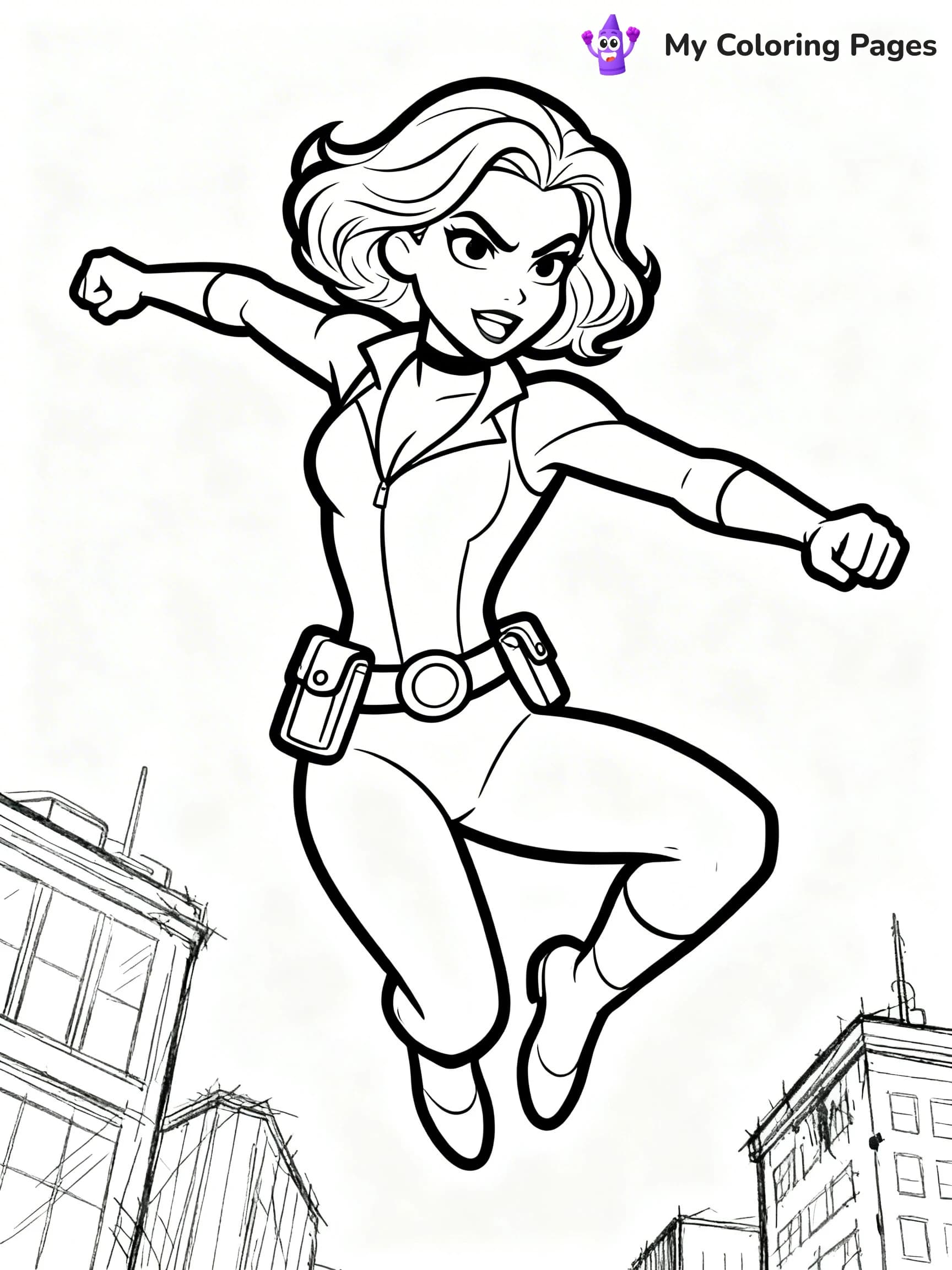 Black Widow Coloring Pages - 8