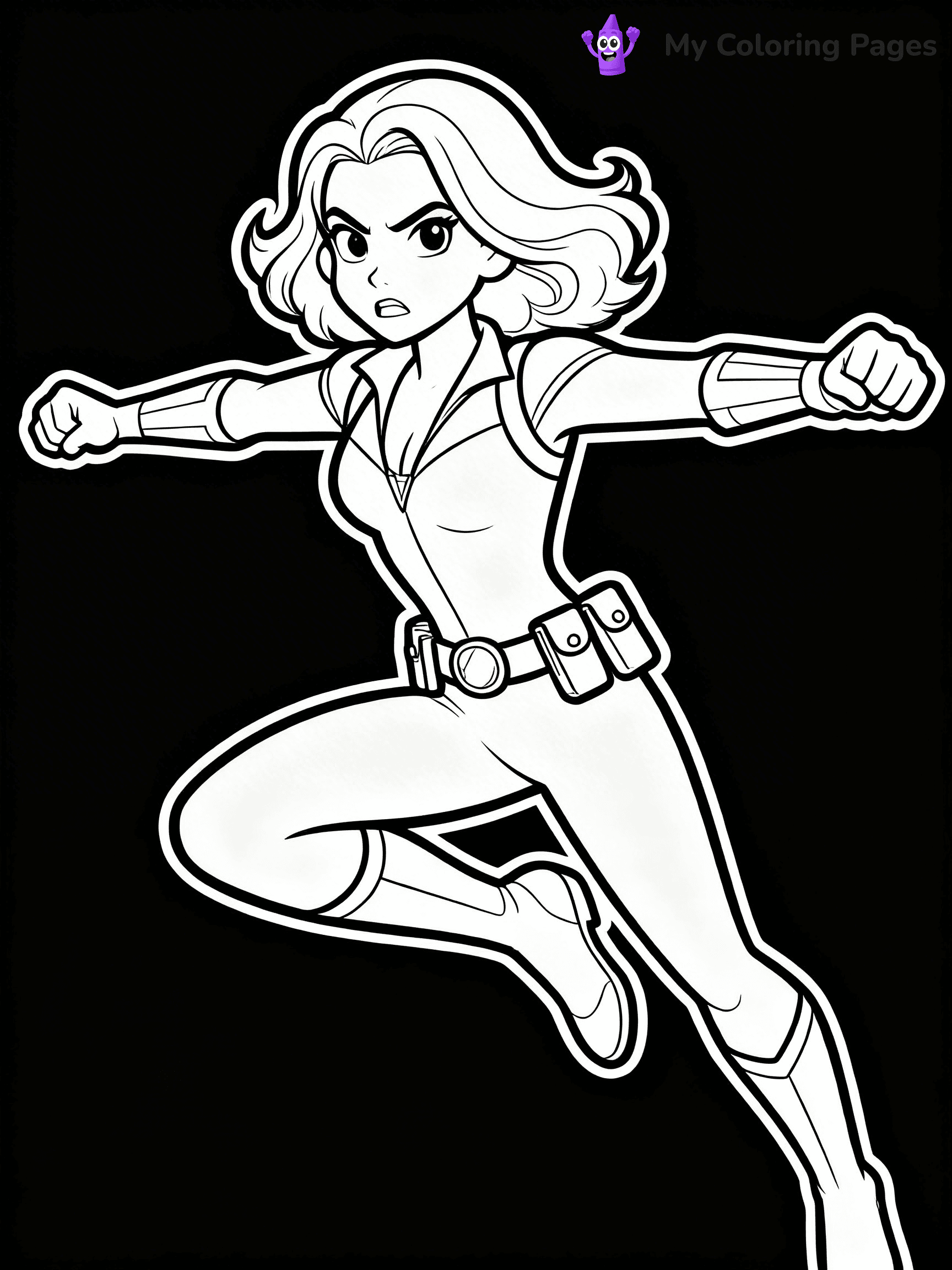Black Widow Coloring Pages - 3