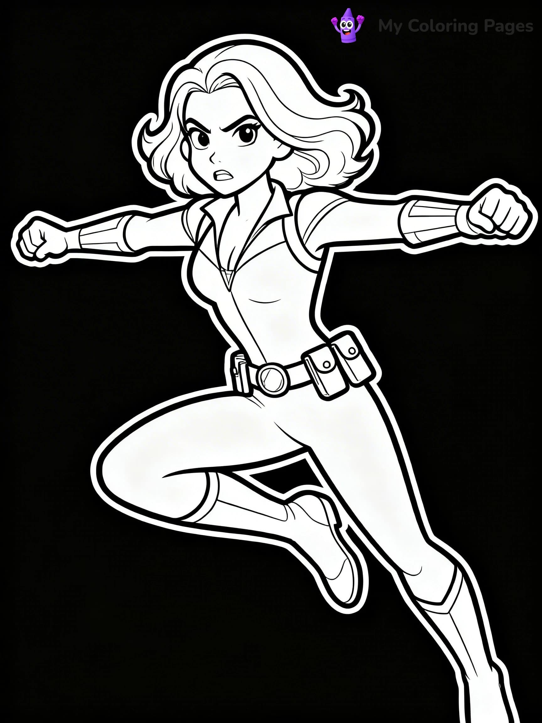 Black Widow Coloring Pages - 7