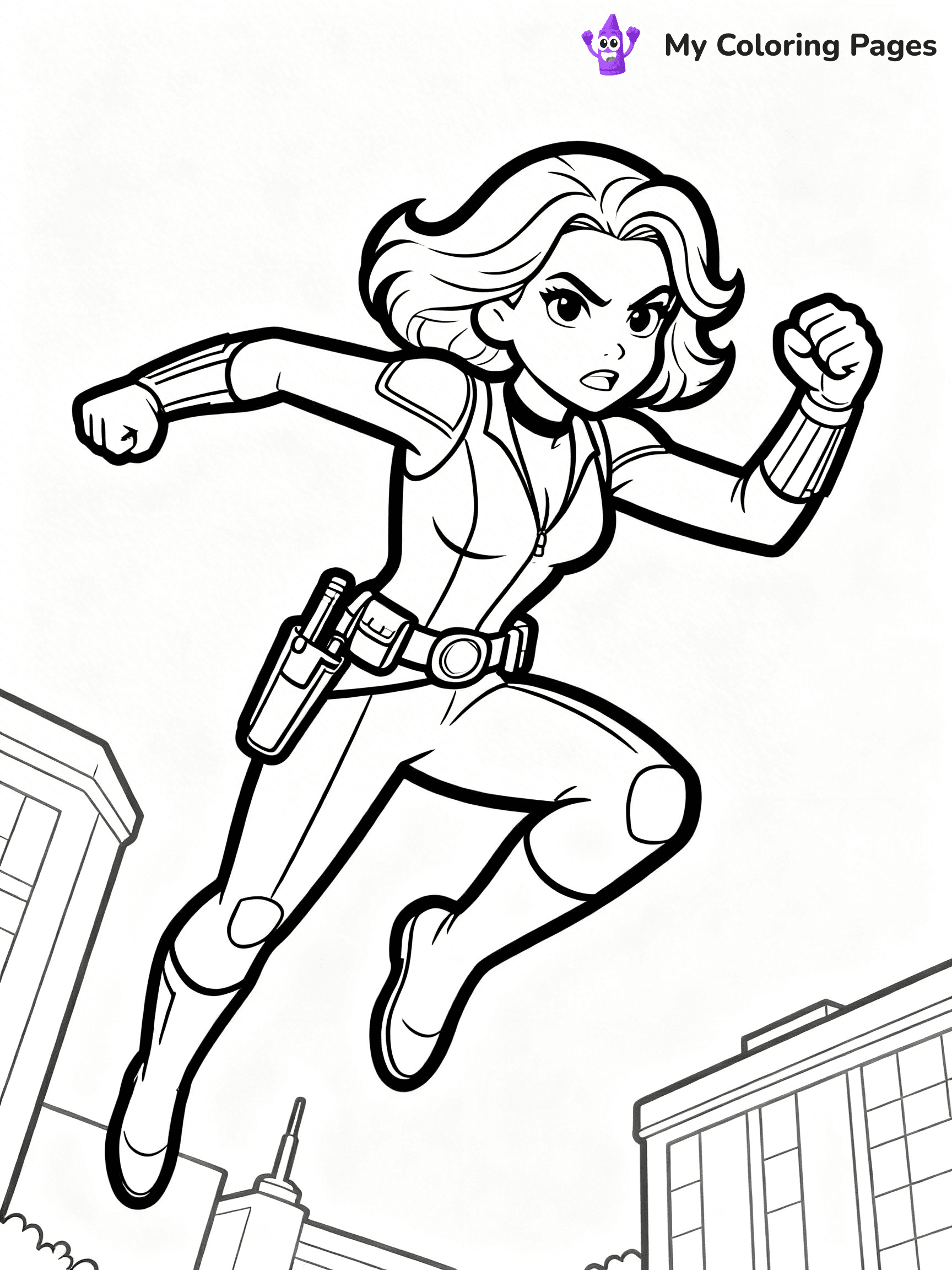 Black Widow Coloring Pages - 2