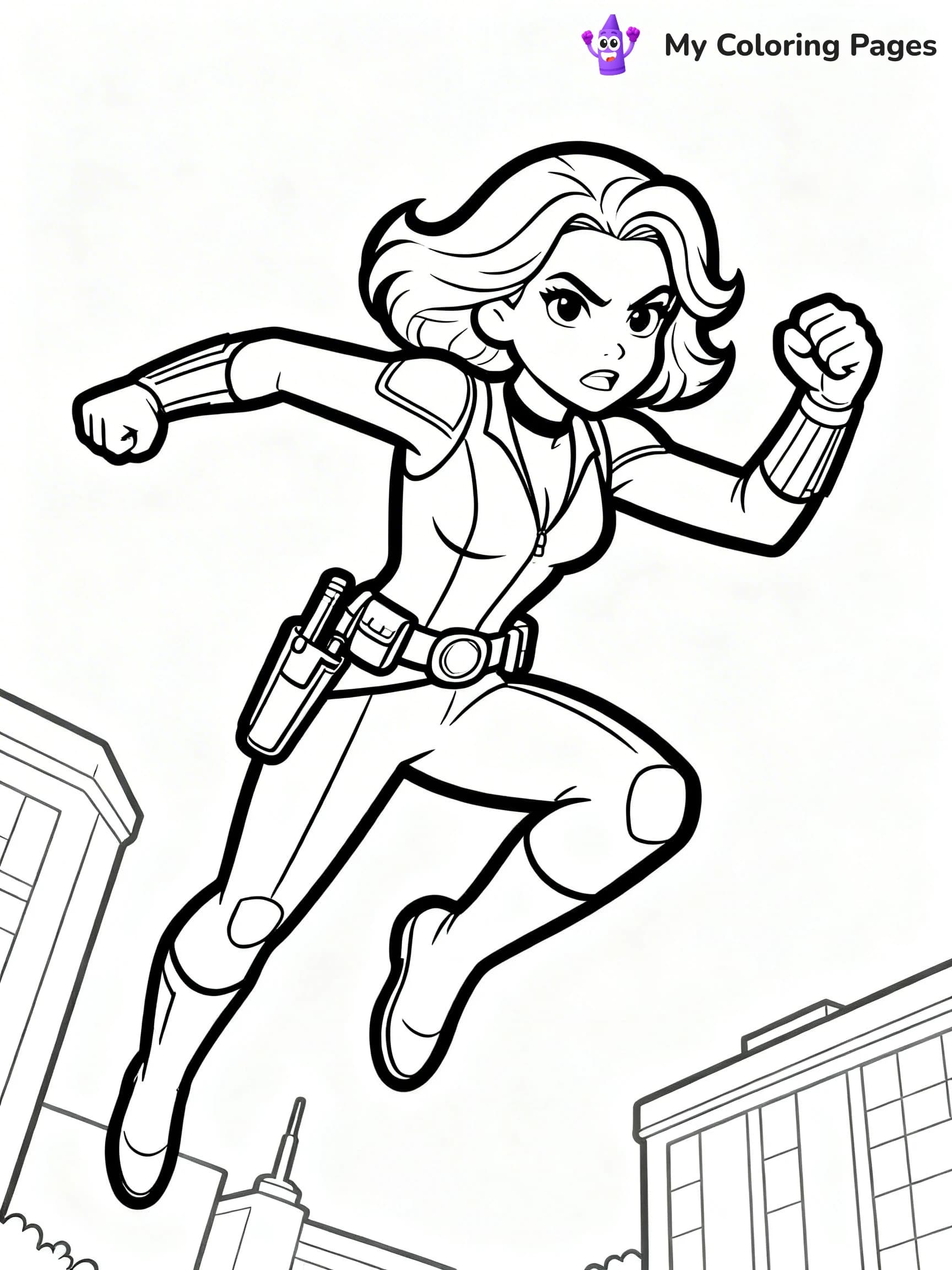 Black Widow Coloring Pages - 6