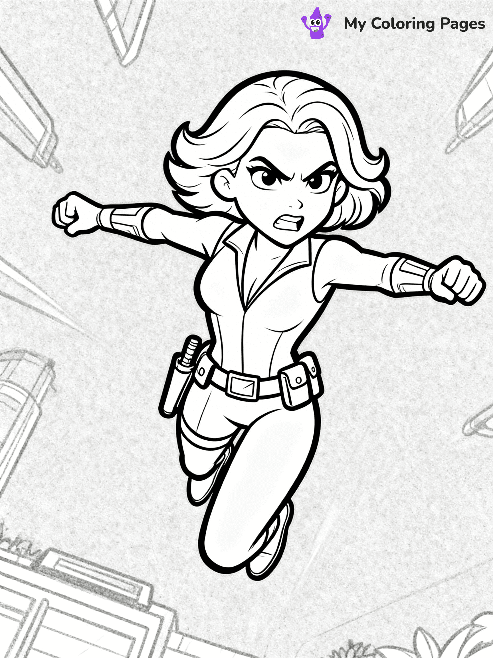 Black Widow Coloring Pages - 1