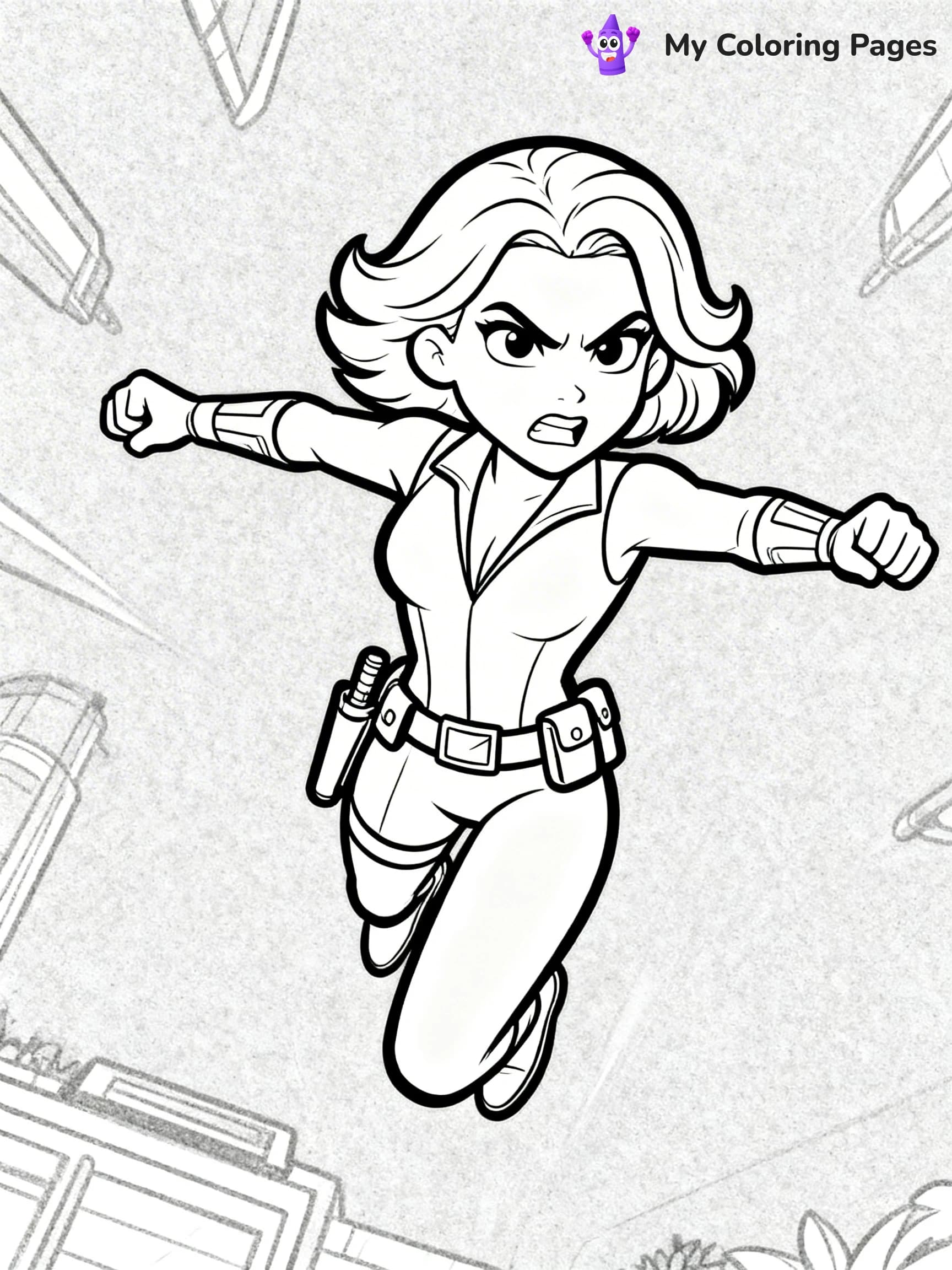 Black Widow Coloring Pages - 5