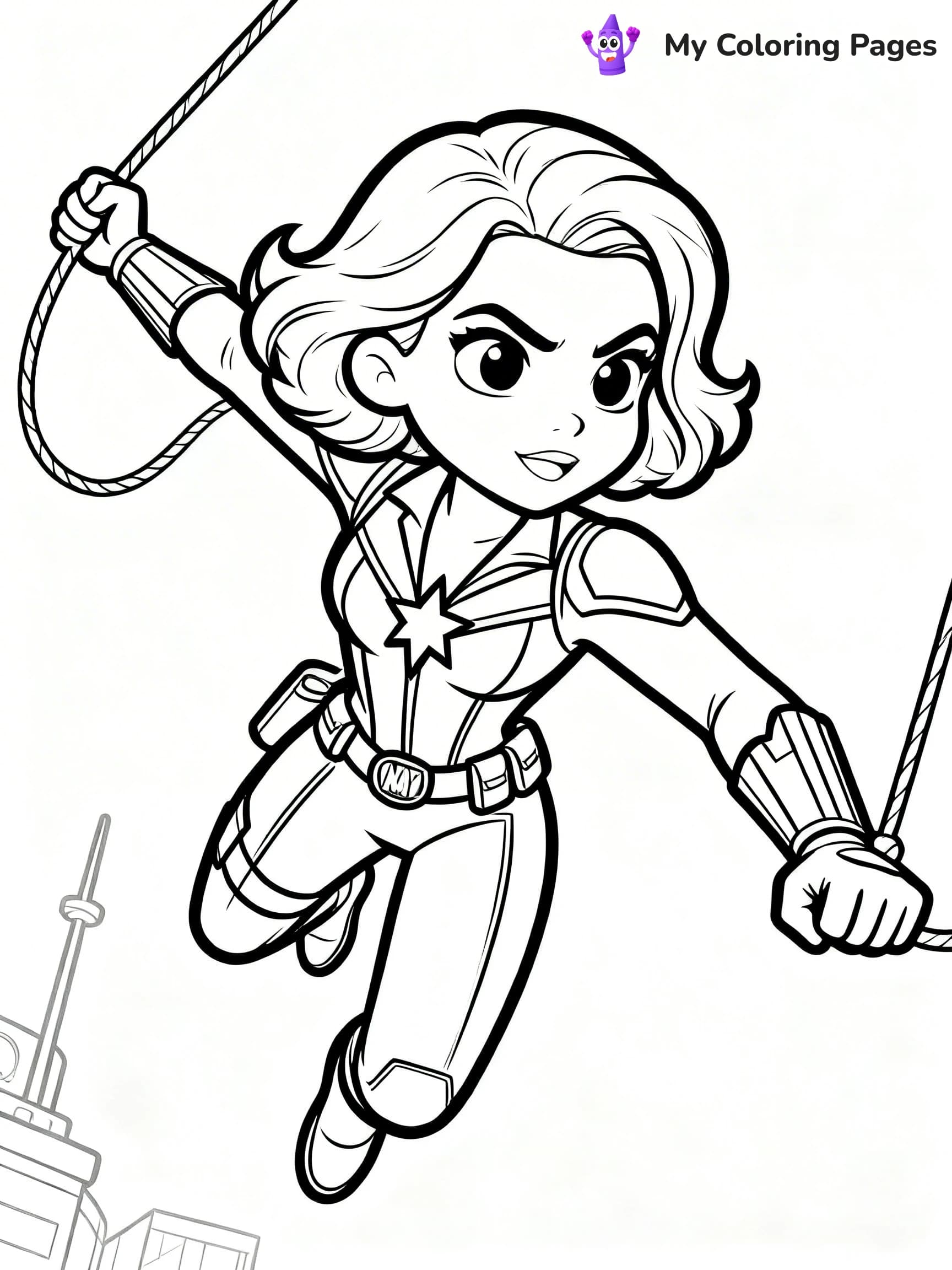 Black Widow Coloring Pages - 3