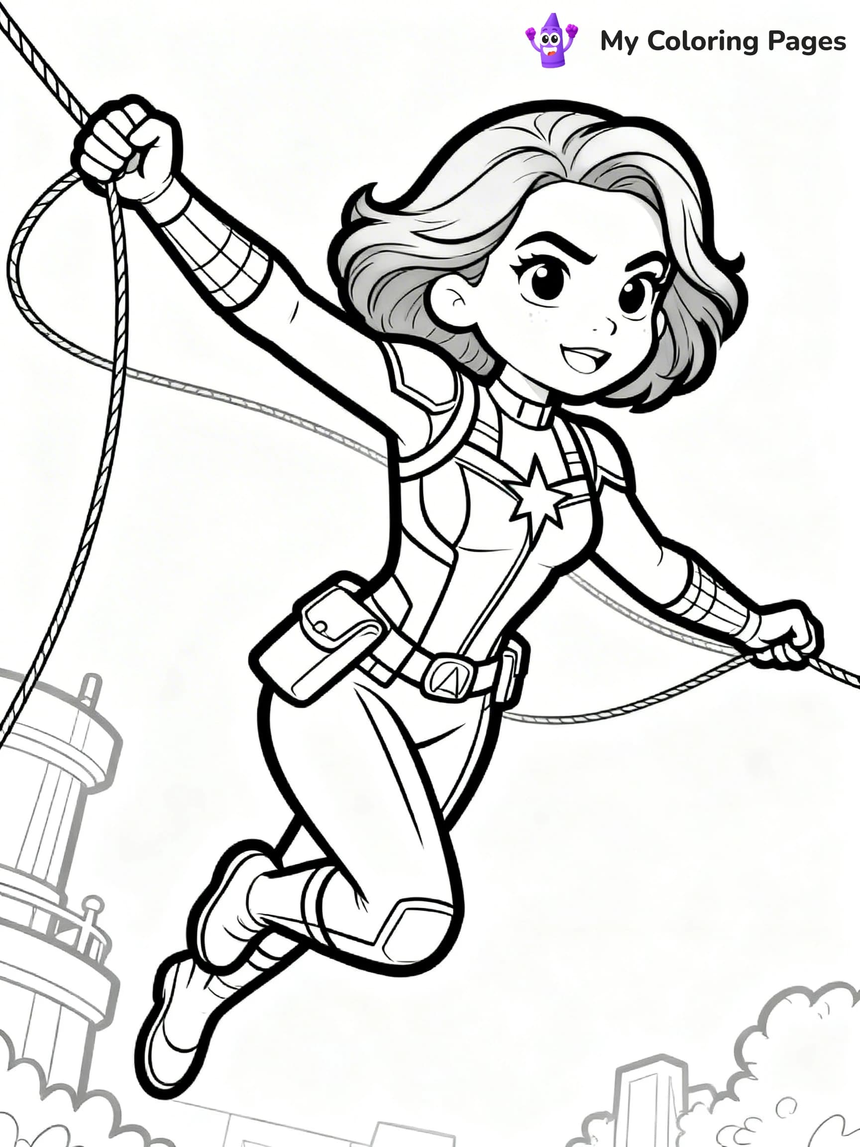 Black Widow Coloring Pages - 2