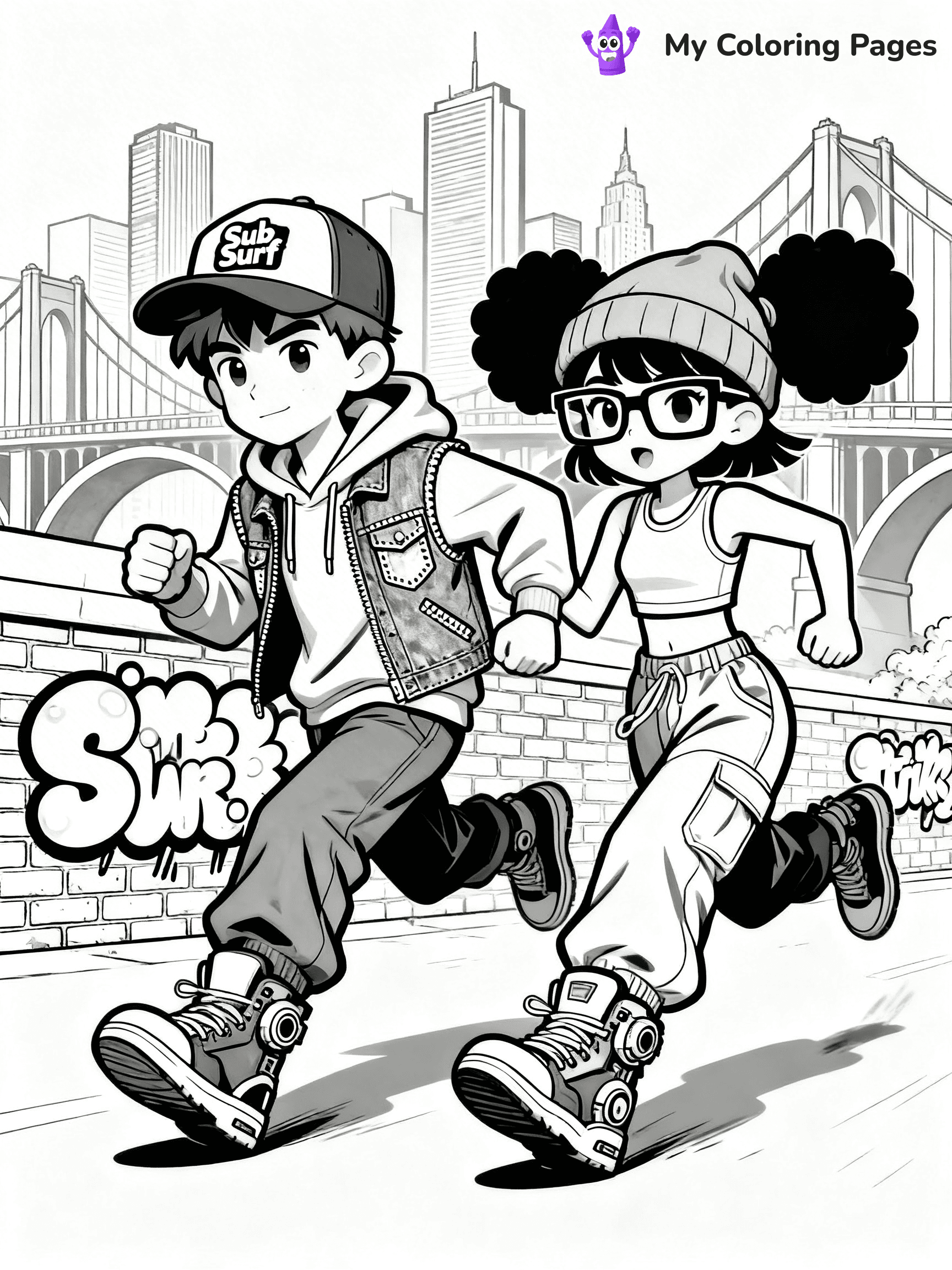 Subway Surfers Coloring Pages - 20