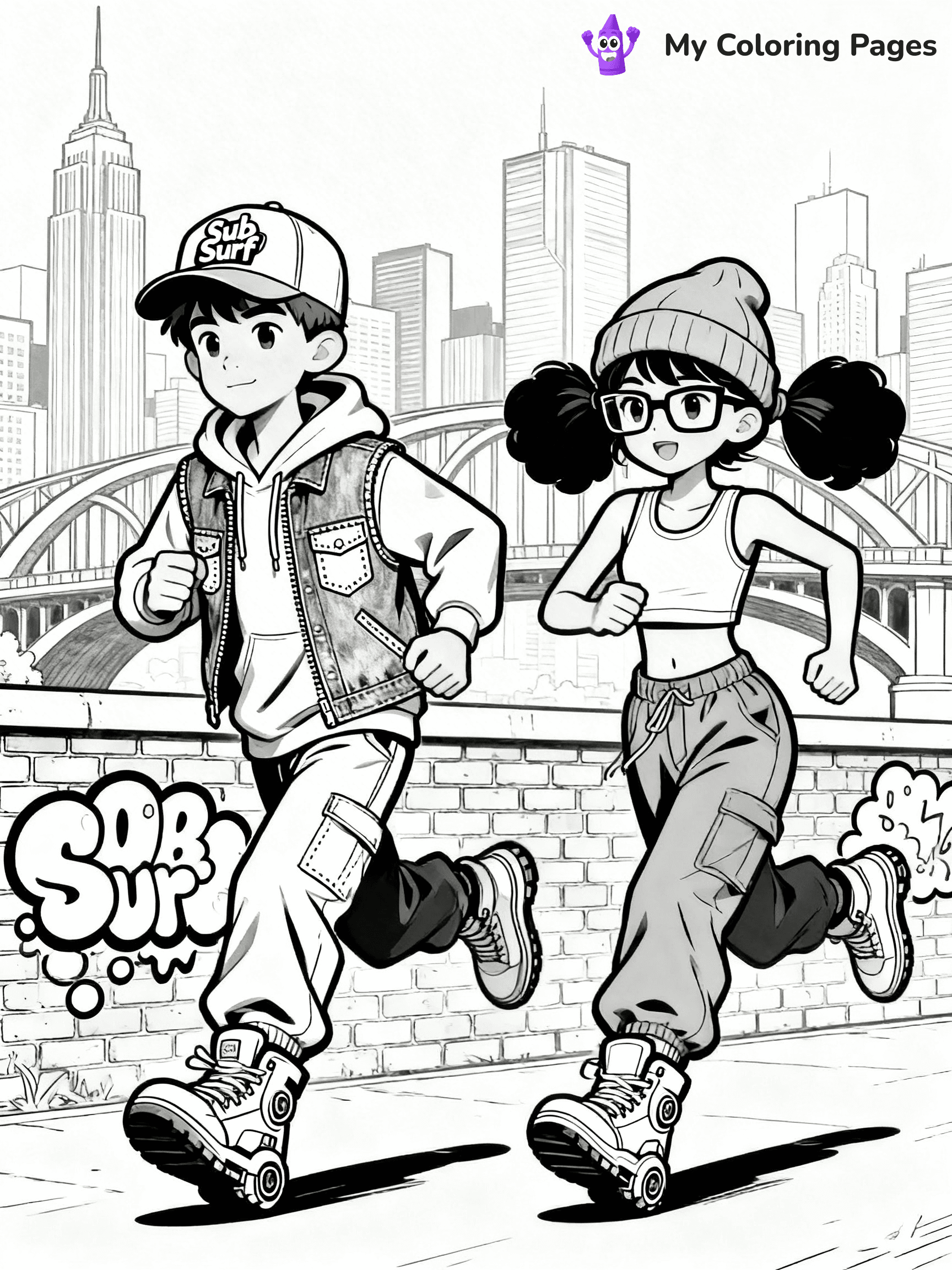Subway Surfers Coloring Pages - 19