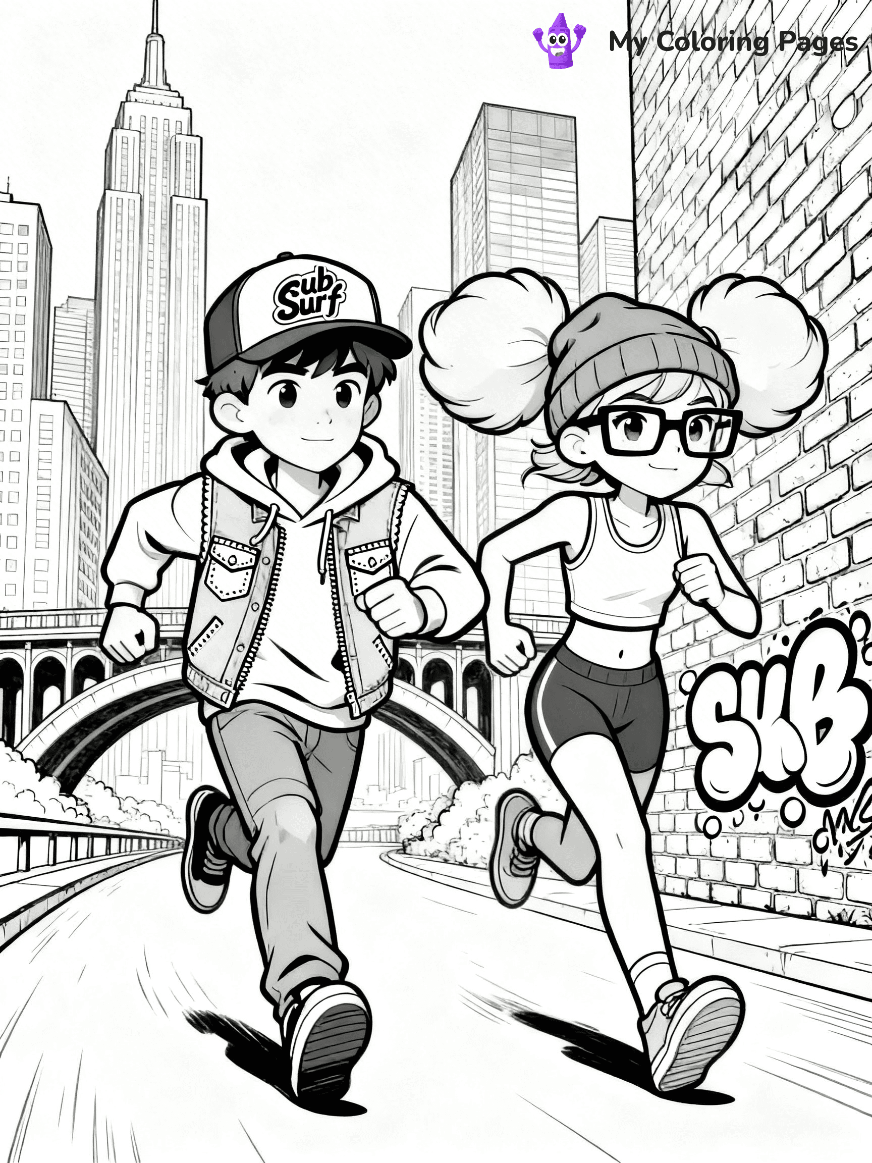 Subway Surfers Coloring Pages - 16