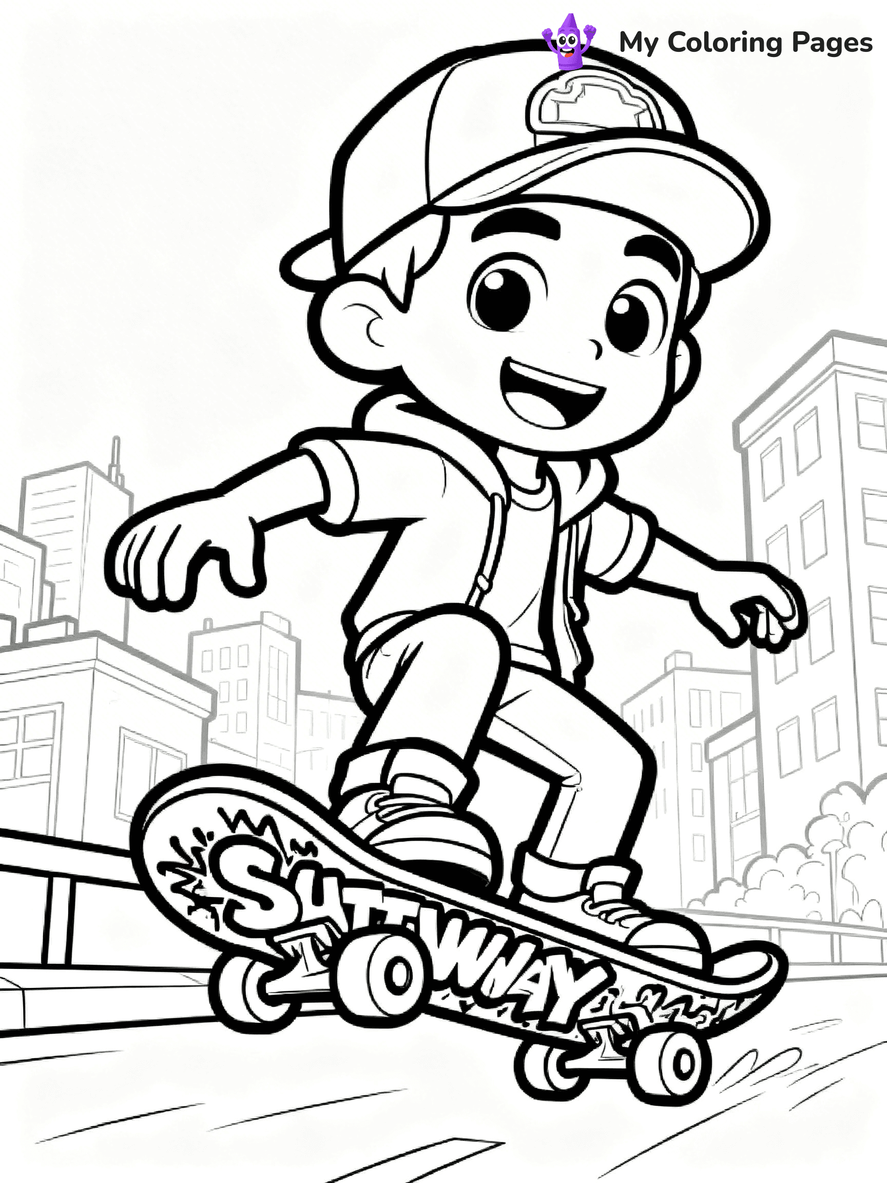 Subway Surfers Coloring Pages - 13