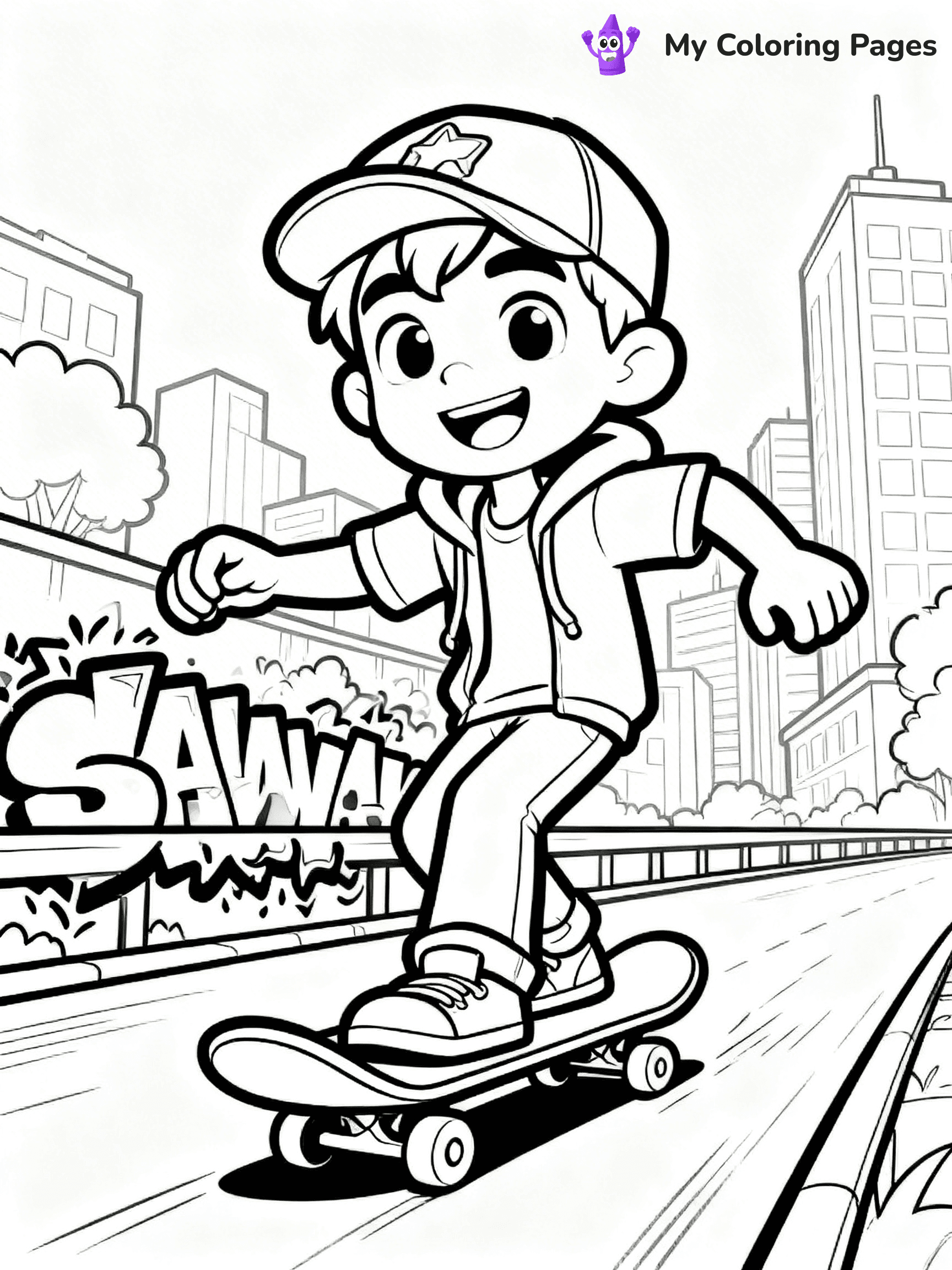 Subway Surfers Coloring Pages - 12