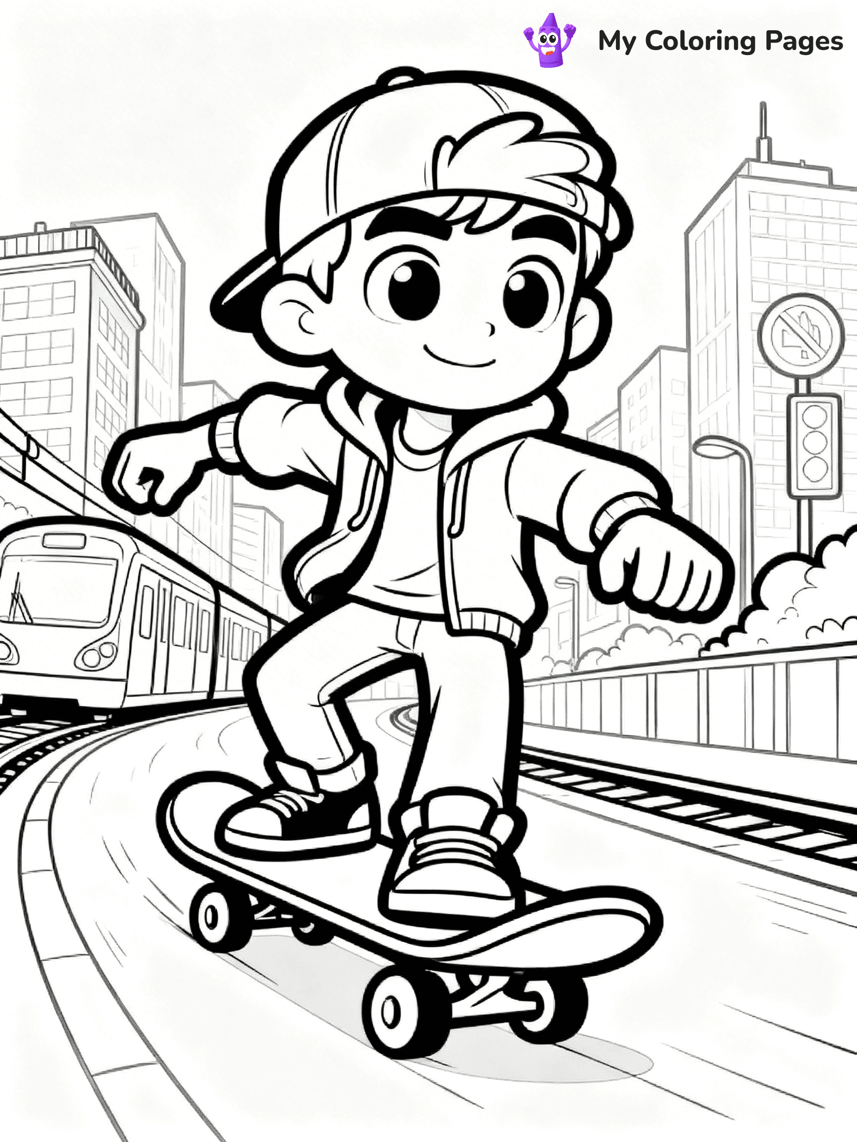 Subway Surfers Coloring Pages - 11