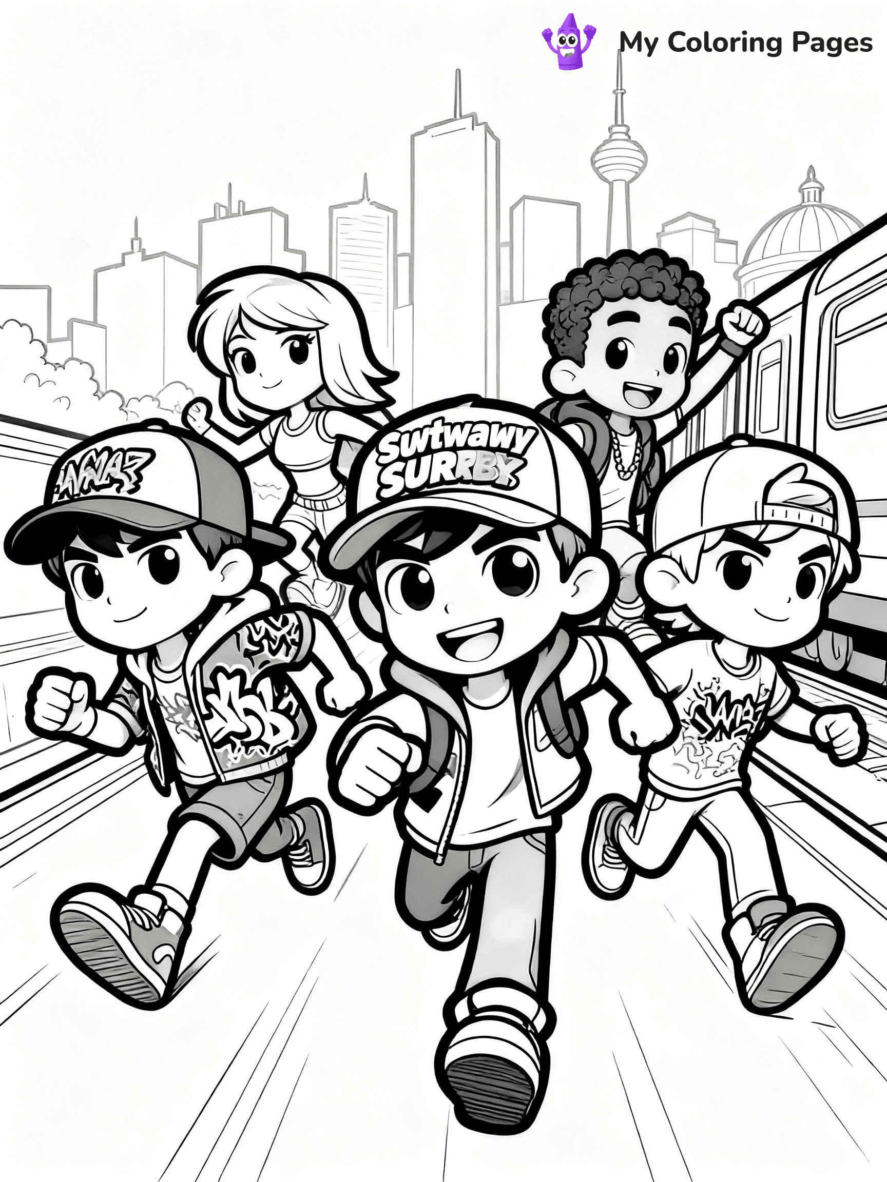 Subway Surfers Coloring Pages - 4