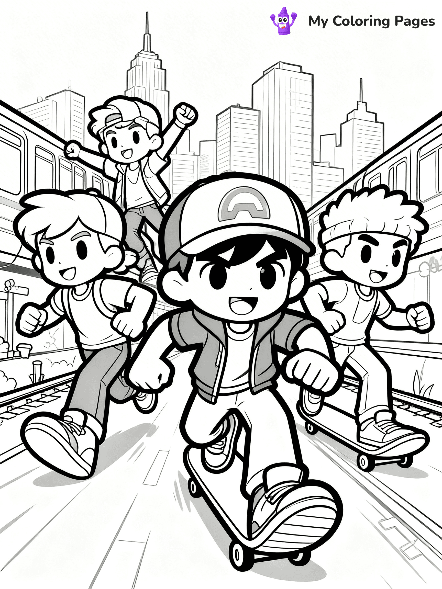 Subway Surfers Coloring Pages - 3