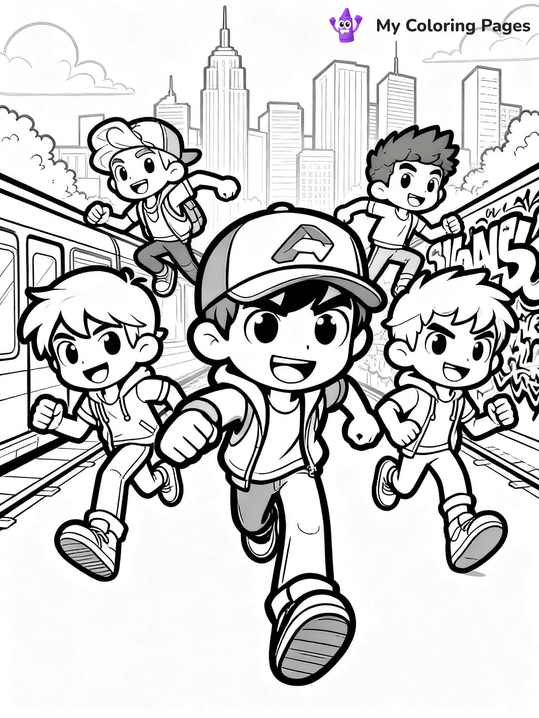 Subway Surfers Coloring Pages - 1