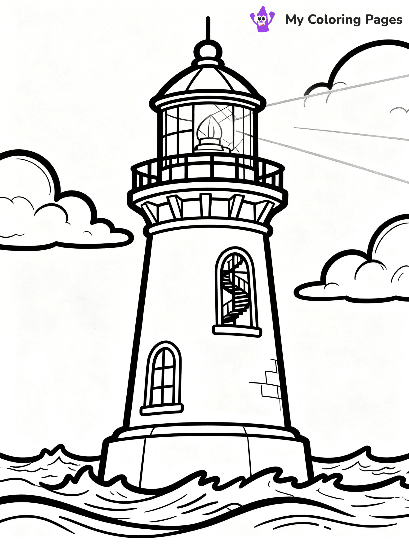 Lighthouse Coloring Pages - 19