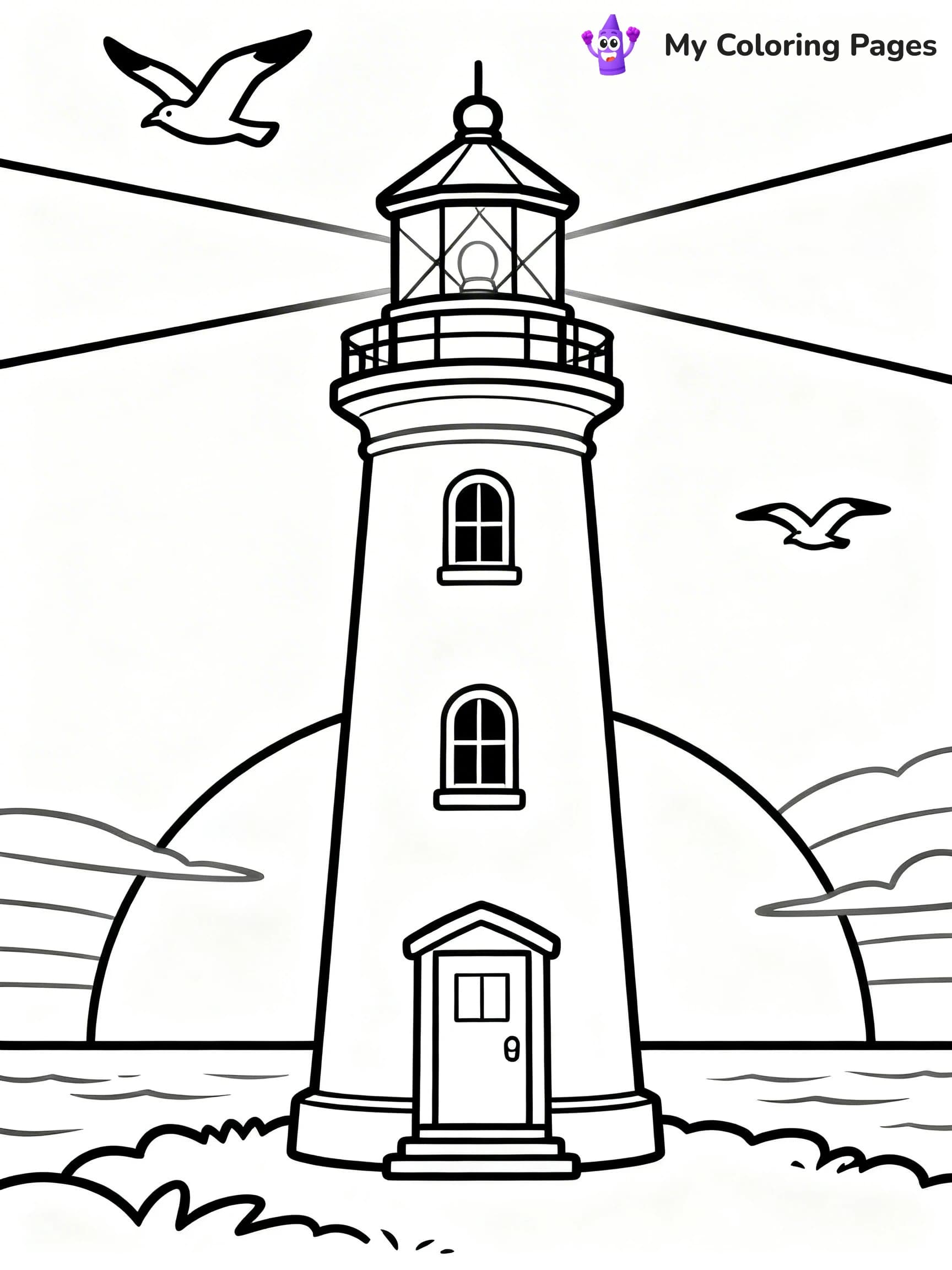 Lighthouse Coloring Pages - 9