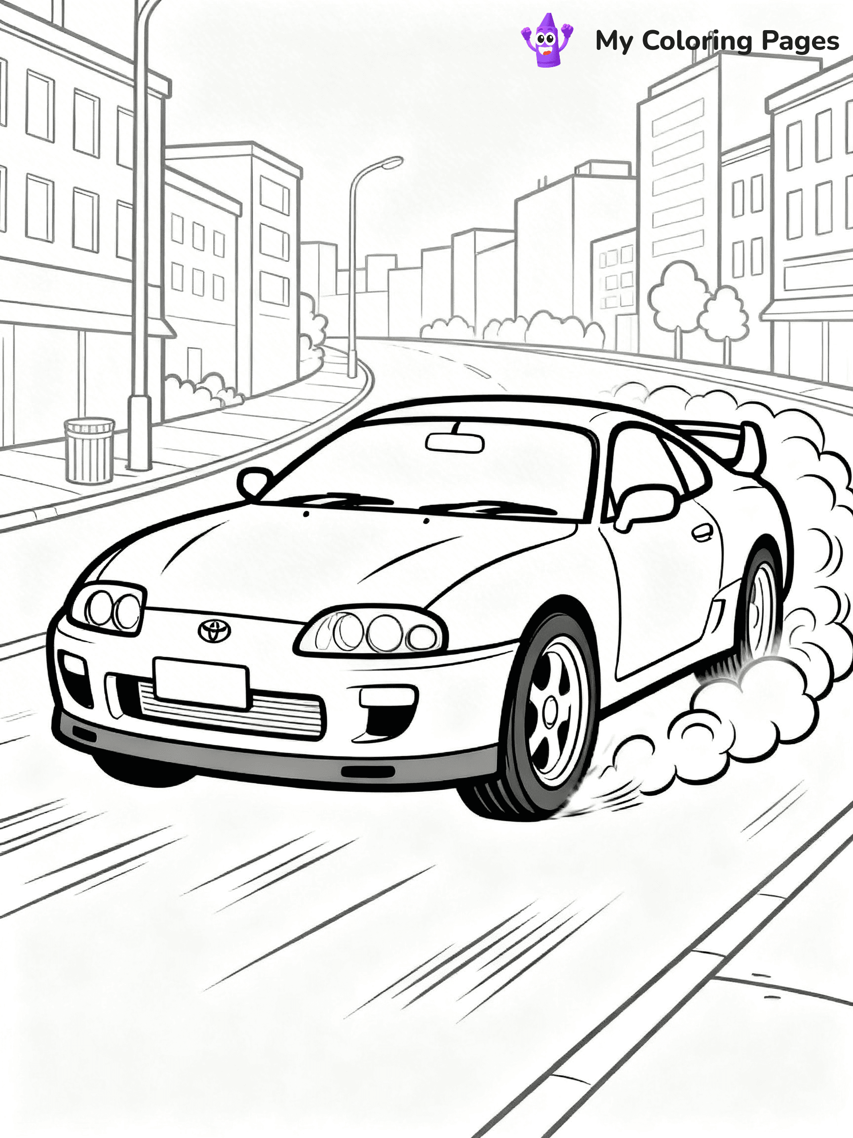Toyota Supra Coloring Pages - 18