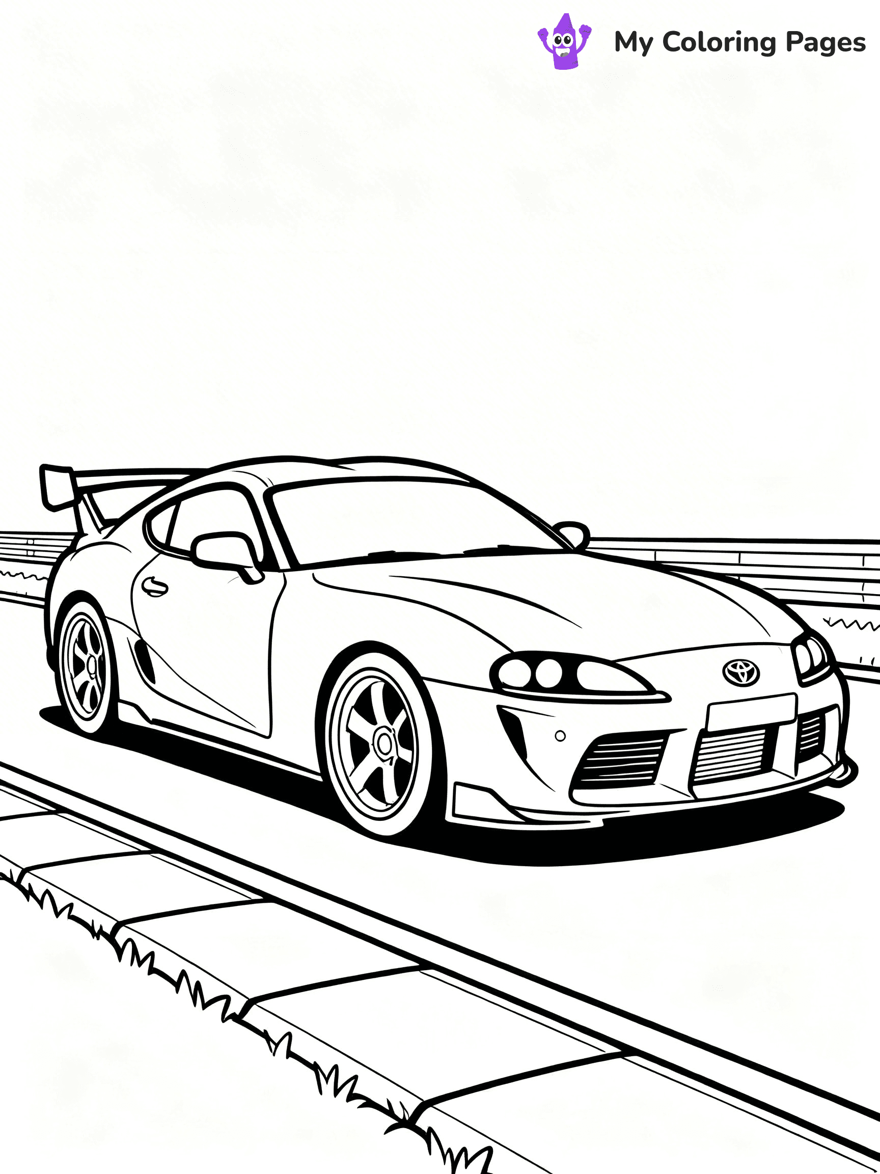 Toyota Supra Coloring Pages - 16