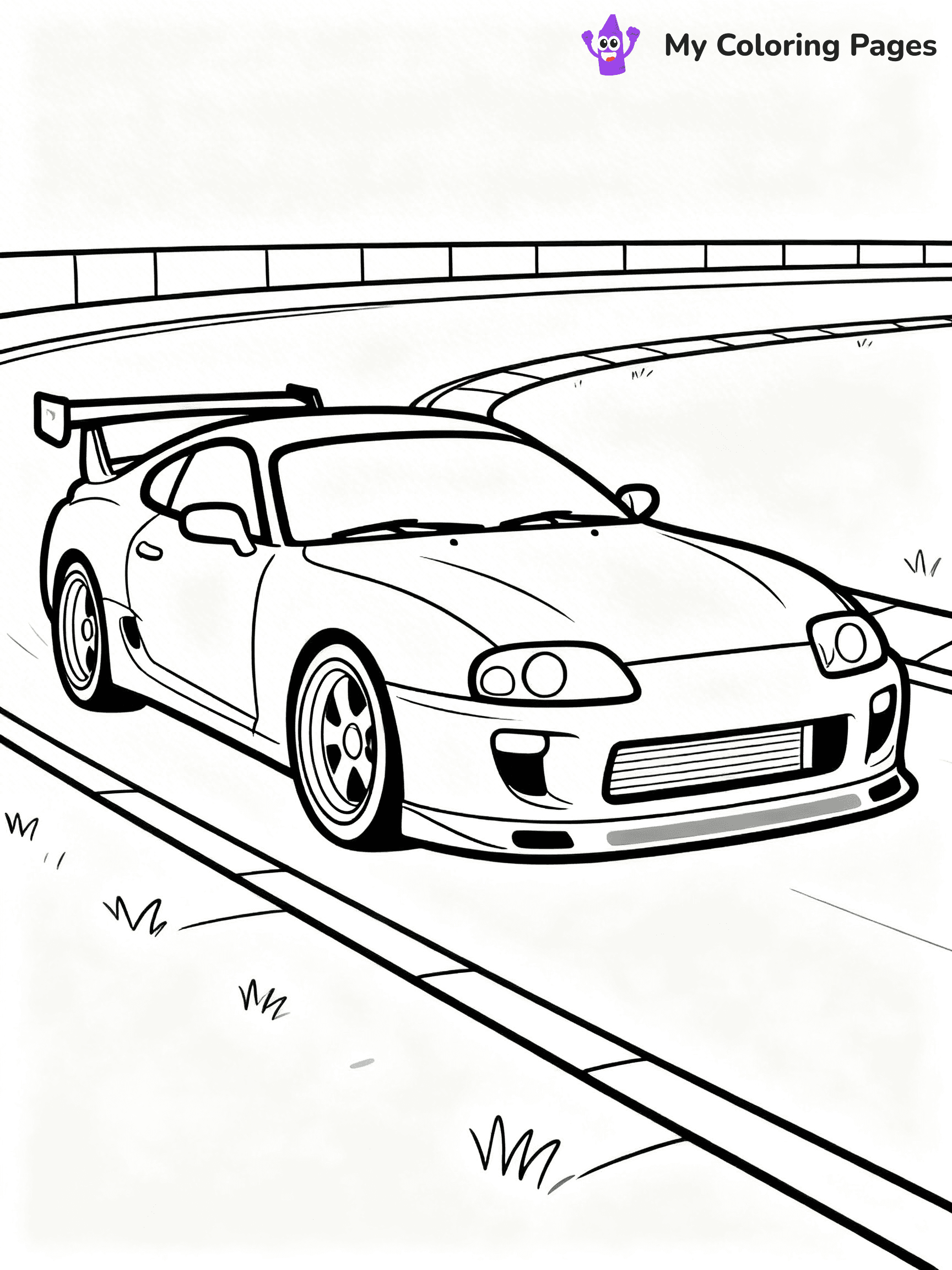 Toyota Supra Coloring Pages - 15