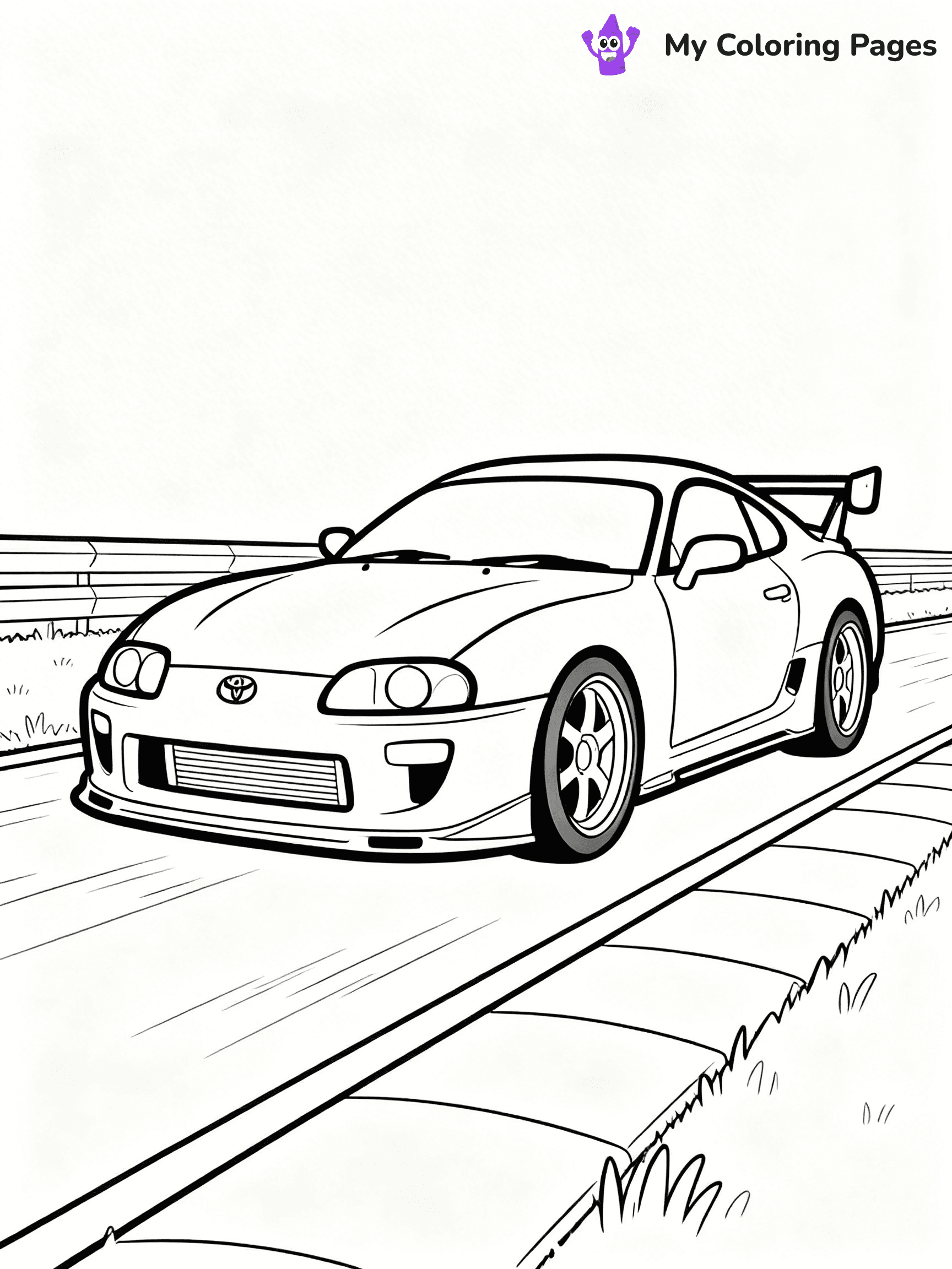 Toyota Supra Coloring Pages - 14