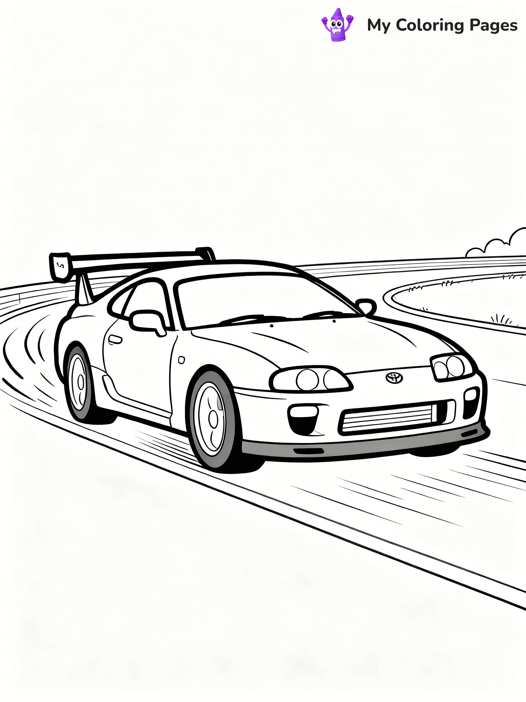 Toyota Supra Coloring Pages - 5
