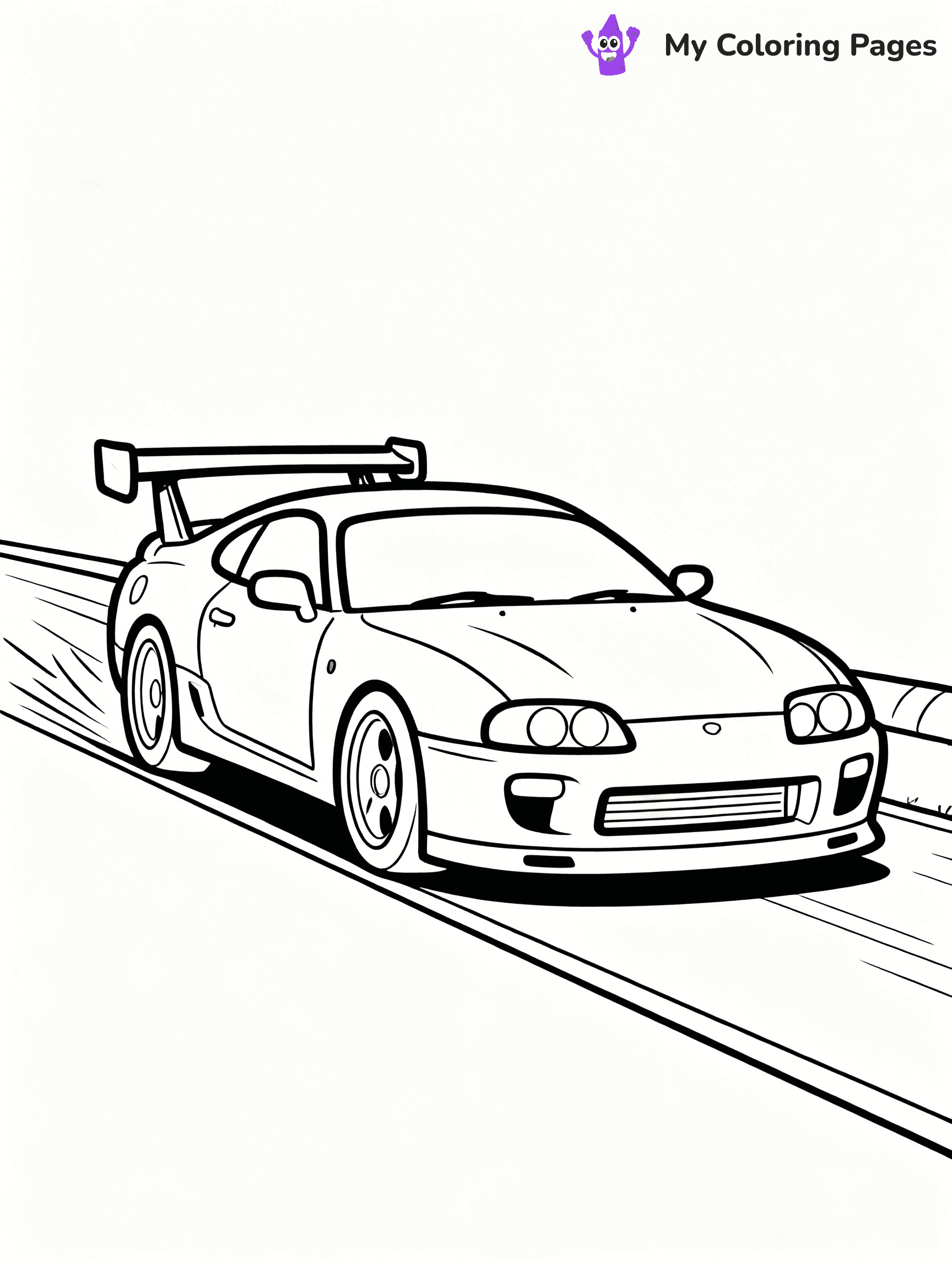 Toyota Supra Coloring Pages - 4