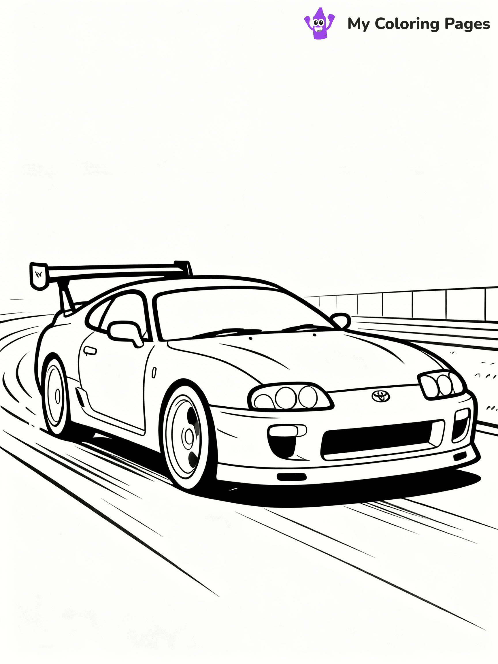 Toyota Supra Coloring Pages - 3