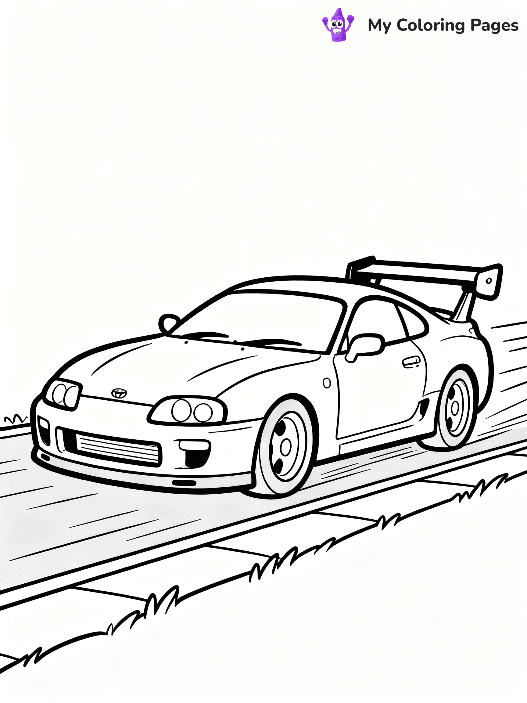 Toyota Supra Coloring Pages - 1