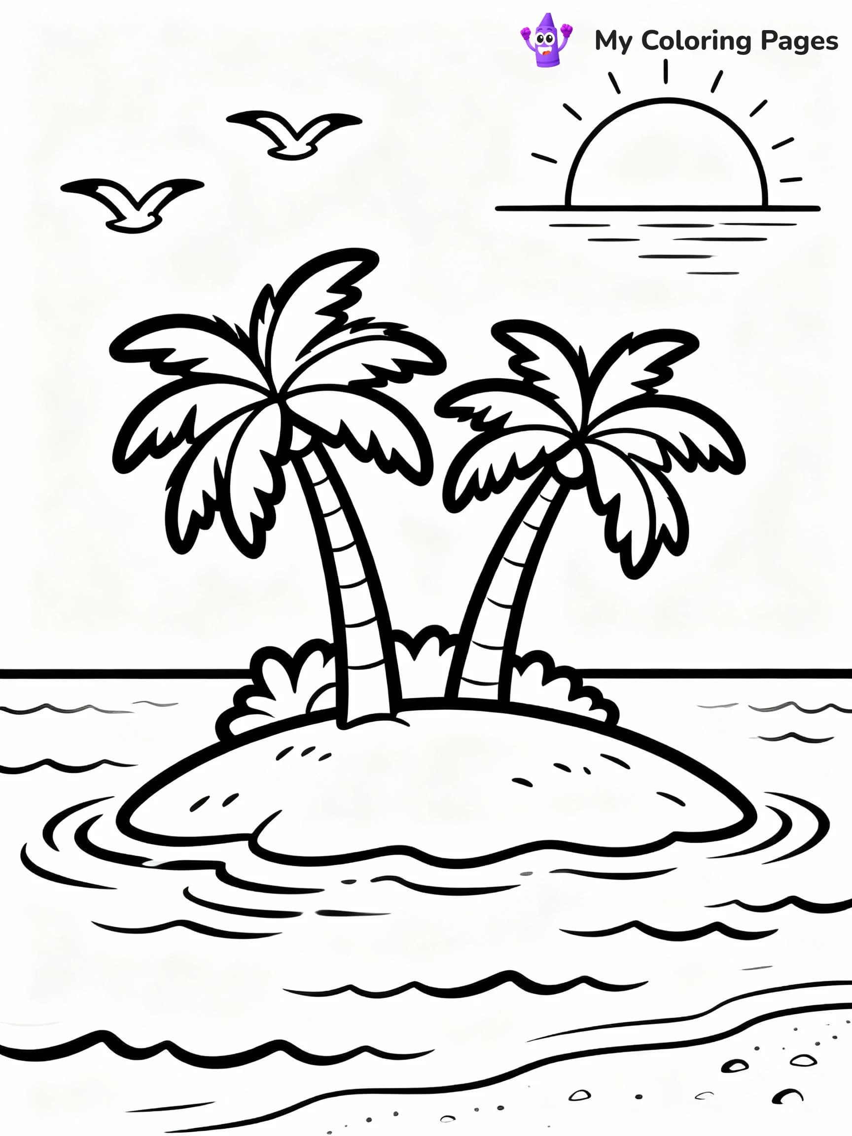 Sunset Coloring Pages - 19