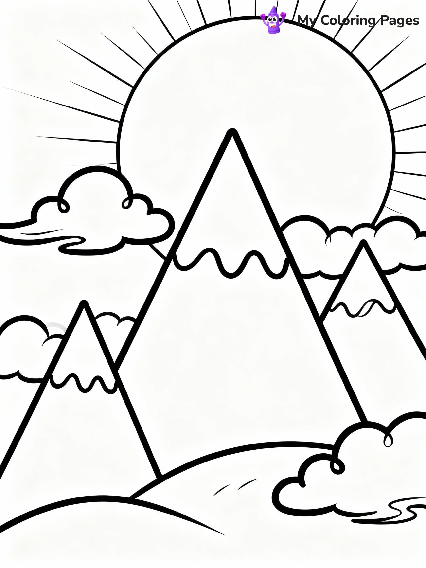 Sunset Coloring Pages - 10