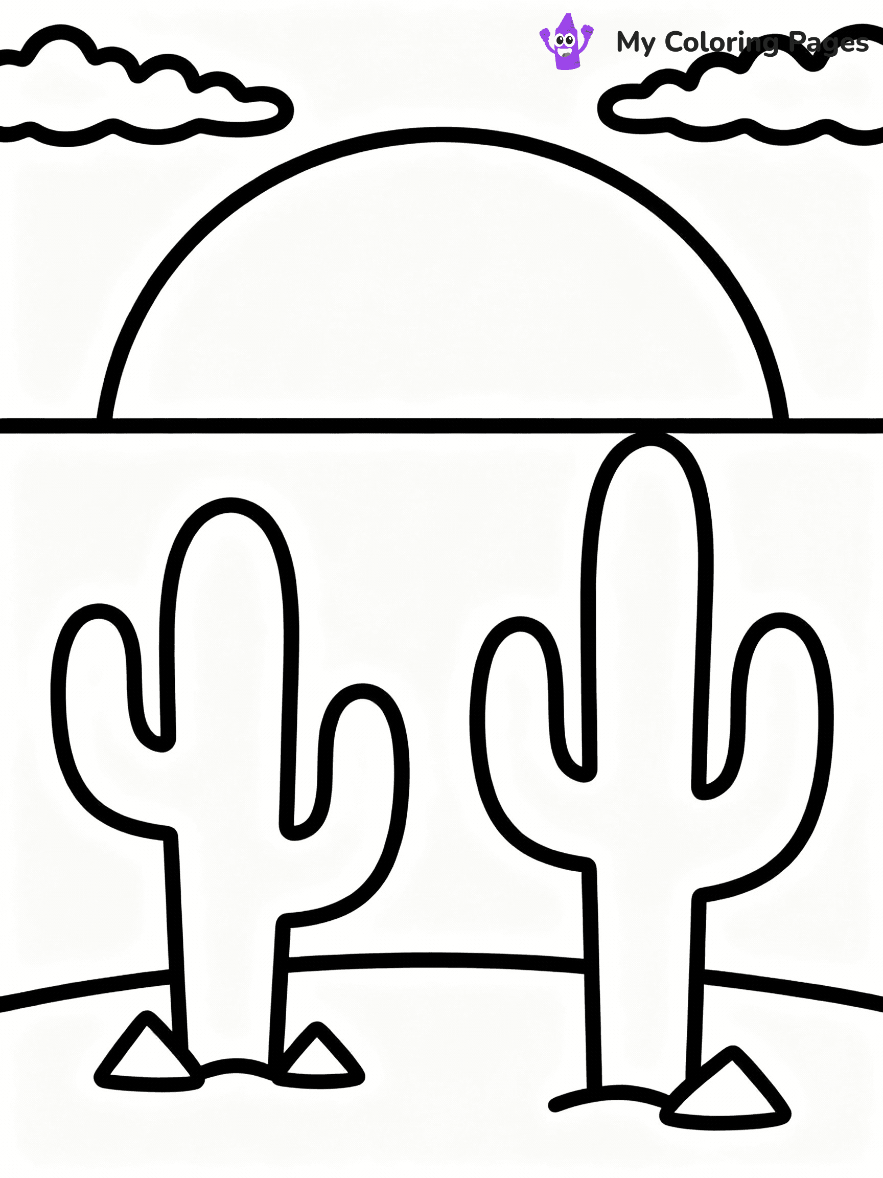 Sunset Coloring Pages - 5