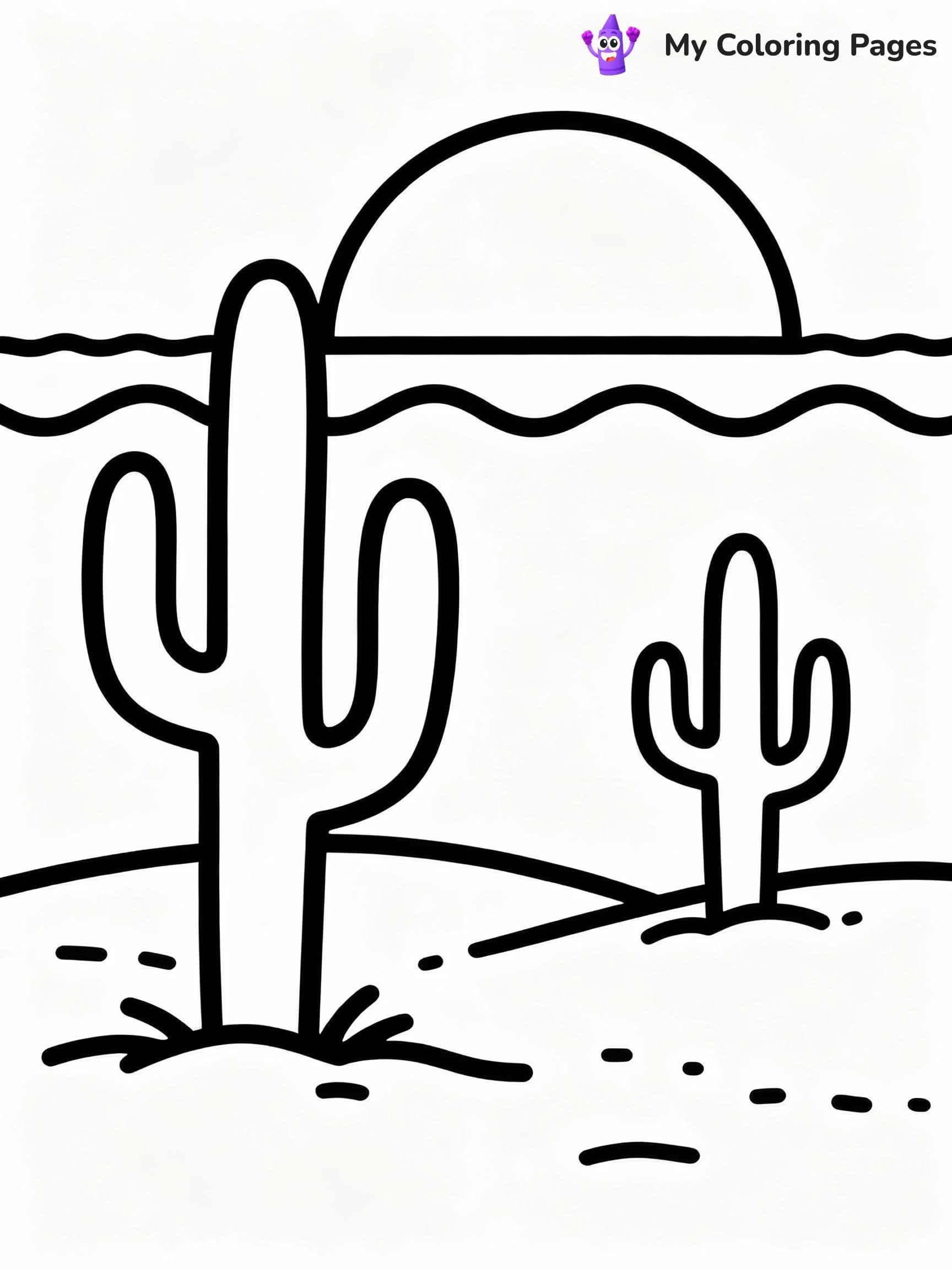 Sunset Coloring Pages - 4