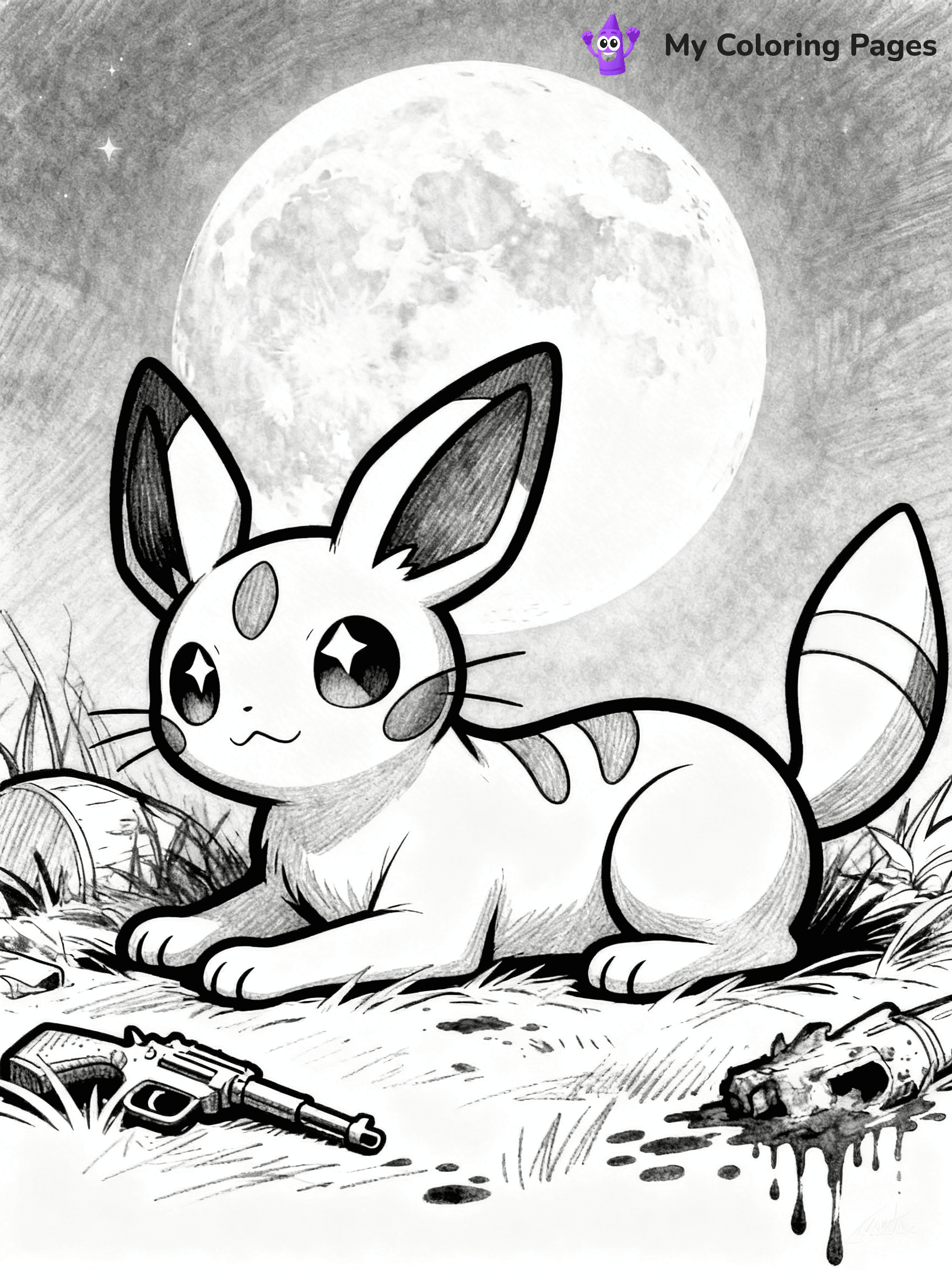 Umbreon Coloring Pages - 11